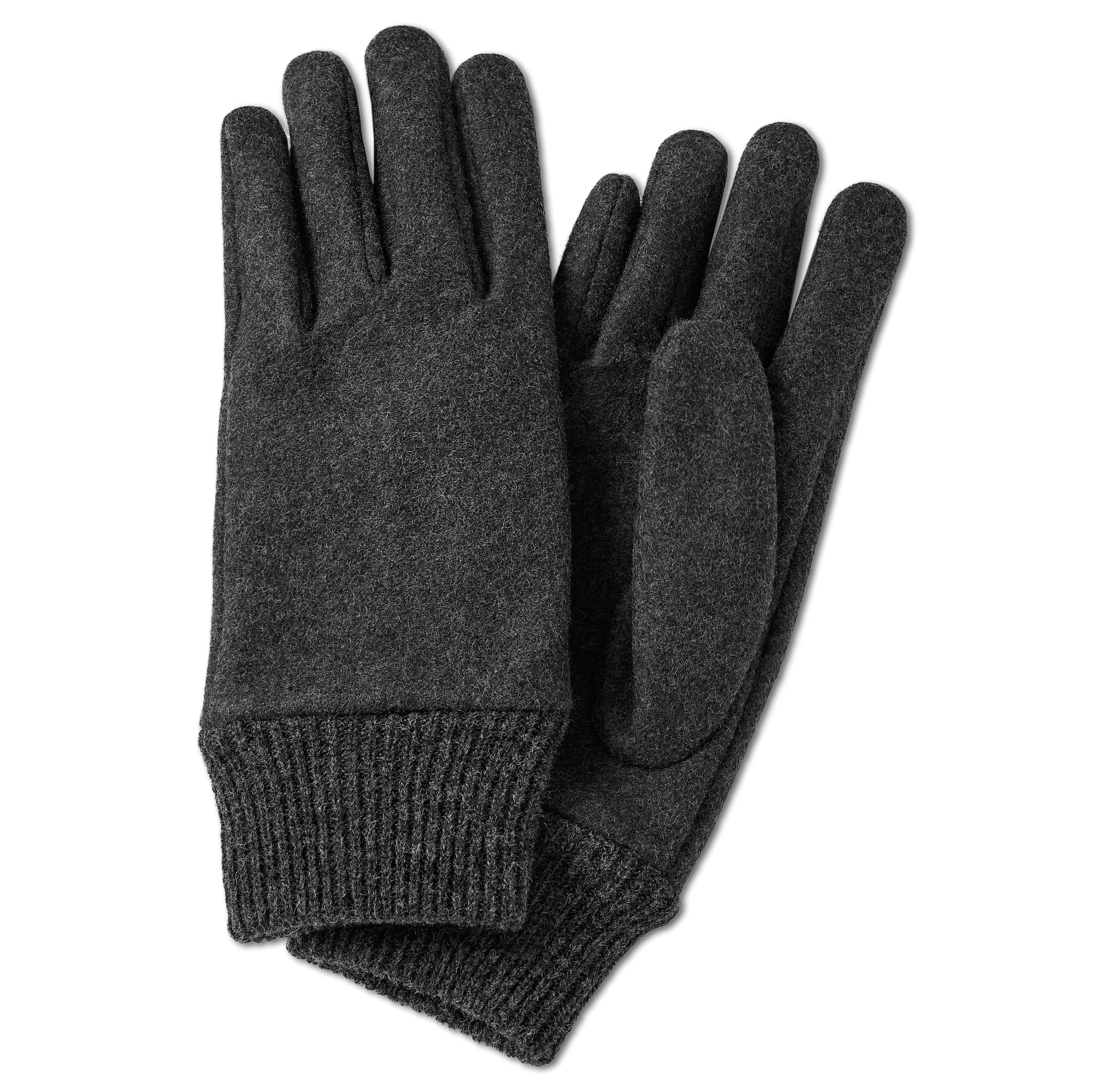 Hiems | Sivé vlnené rukavice