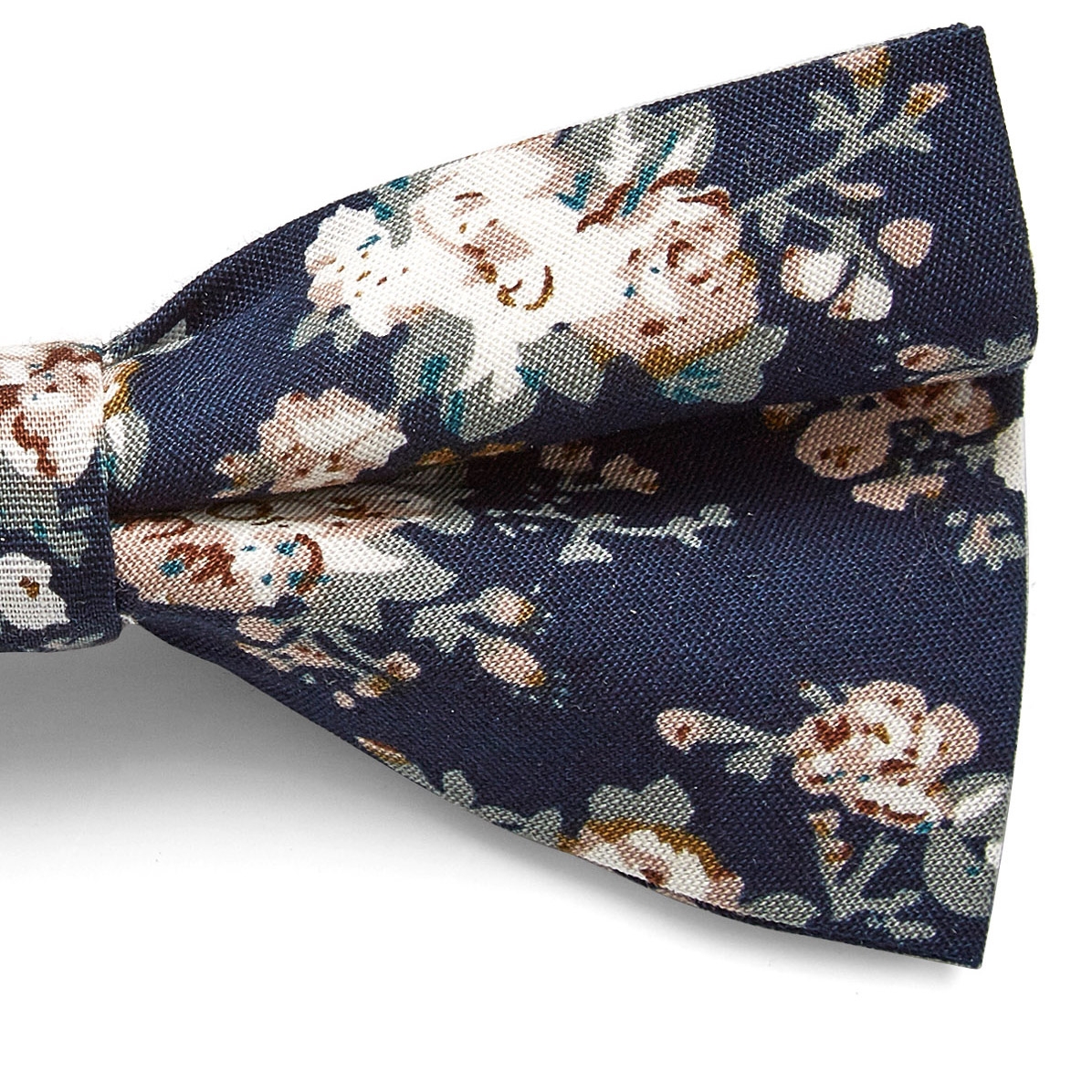Dark Blue Flower Pre-Tied Bow Tie - 2