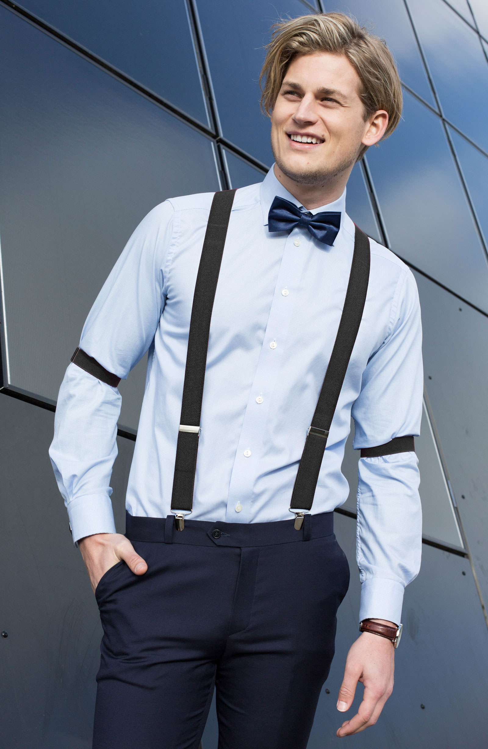 Obične crne podvezice za rukave - 4