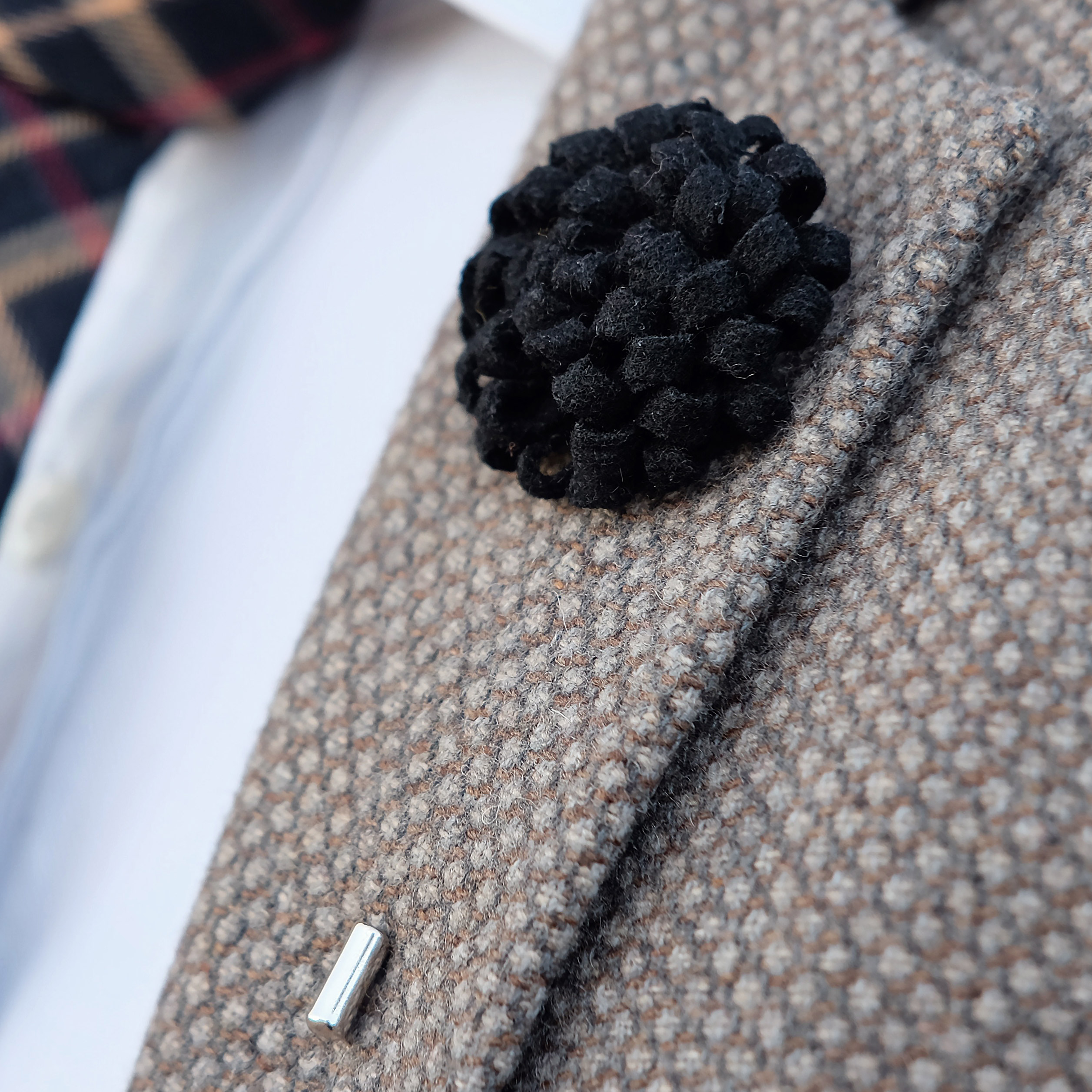 Kreative Schwarze Blumen Reversnadel - 3