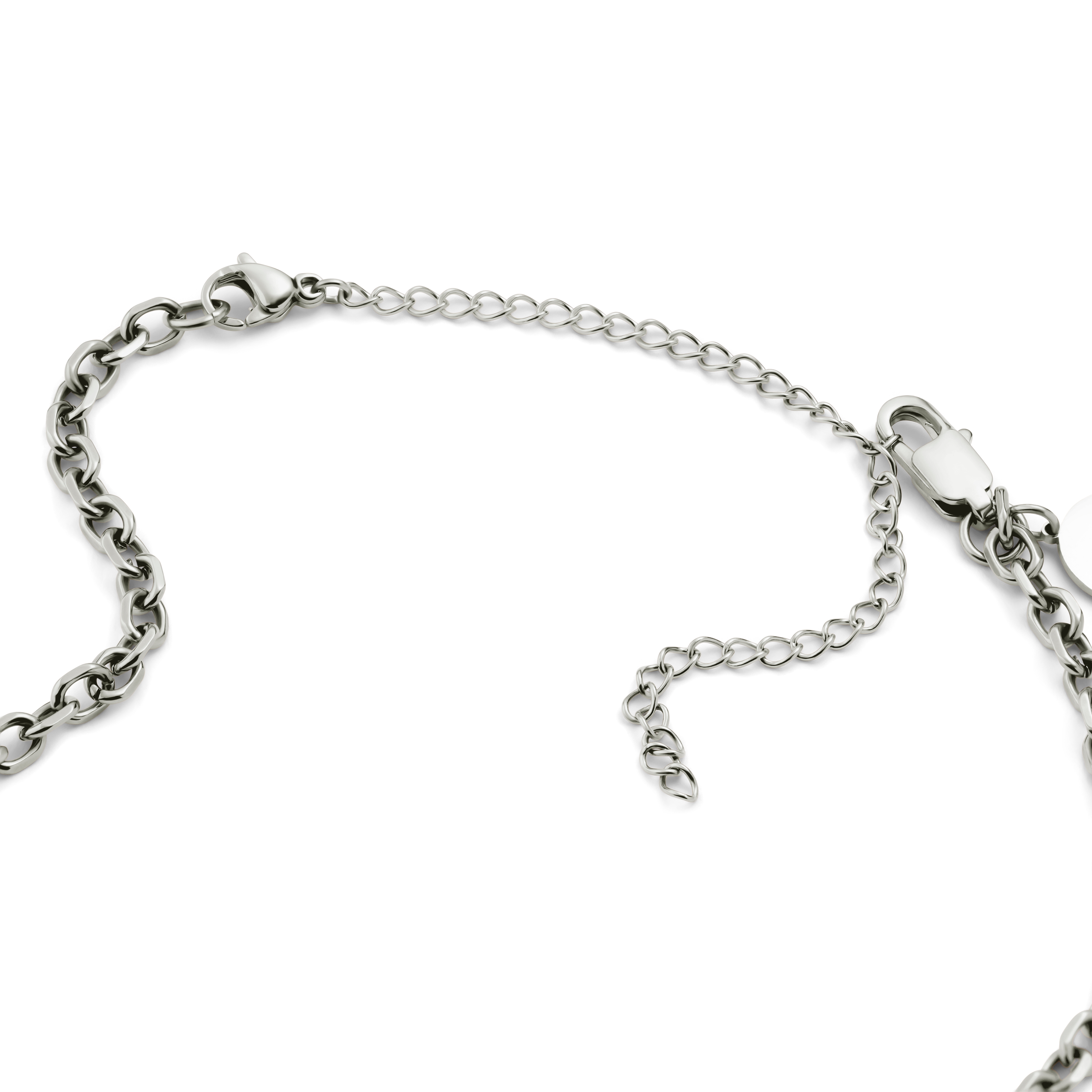 Kaklarotas pagarinājums no 304L nerūsējošā tērauda sudraba tonī, 10 cm - 2