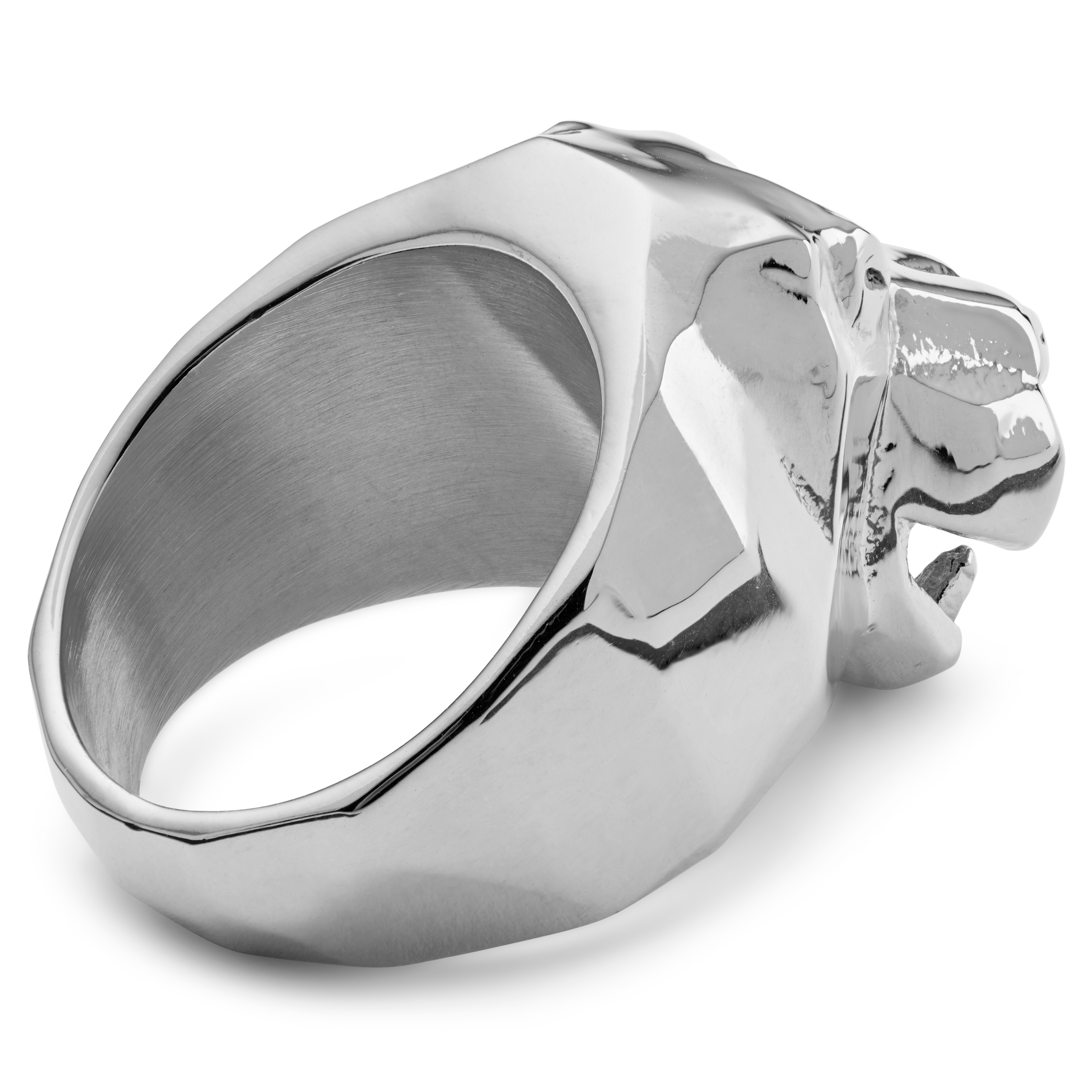 Mack Silver-Tone Hippo Ring  - 4
