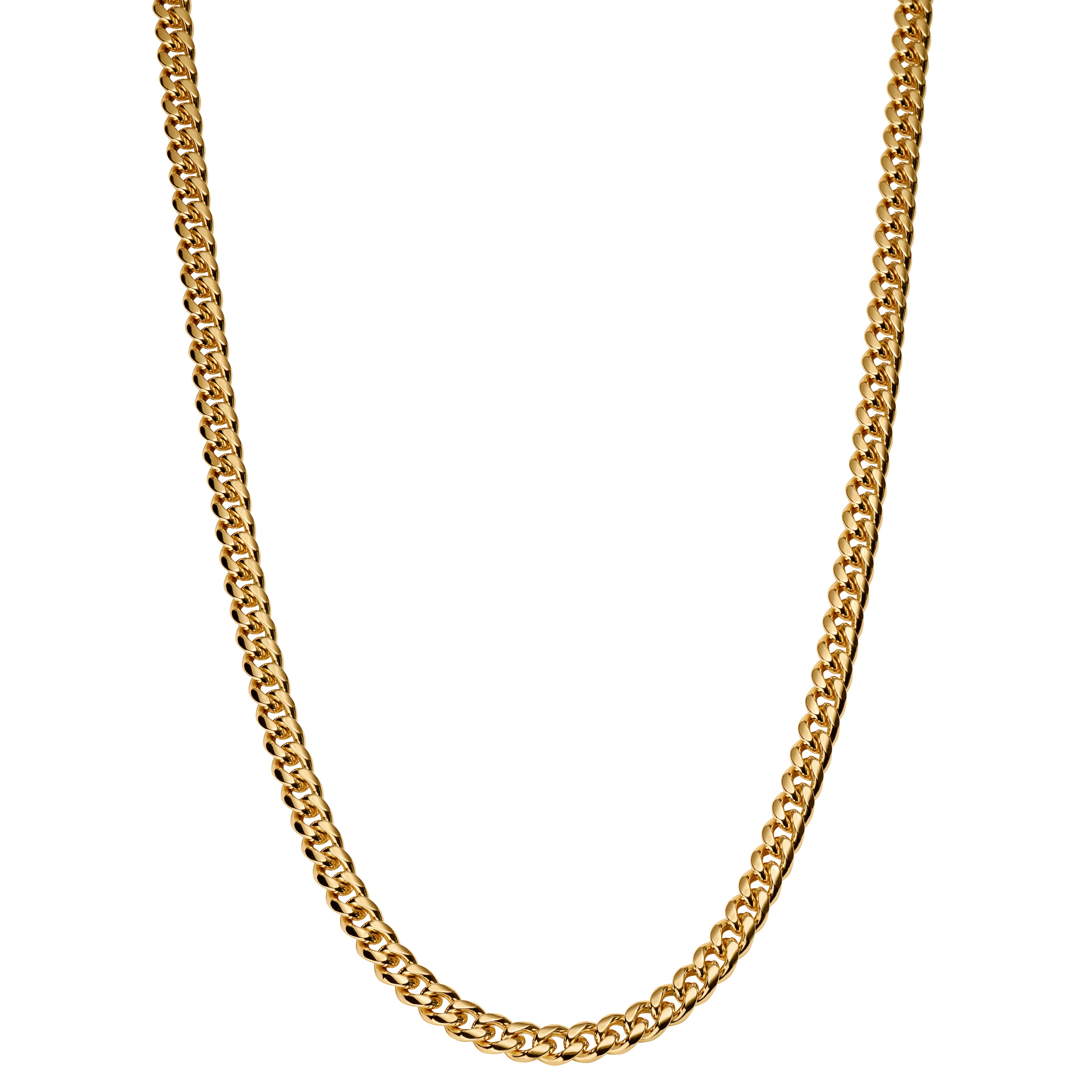Goldfarbene Ketten Halskette 6mm 