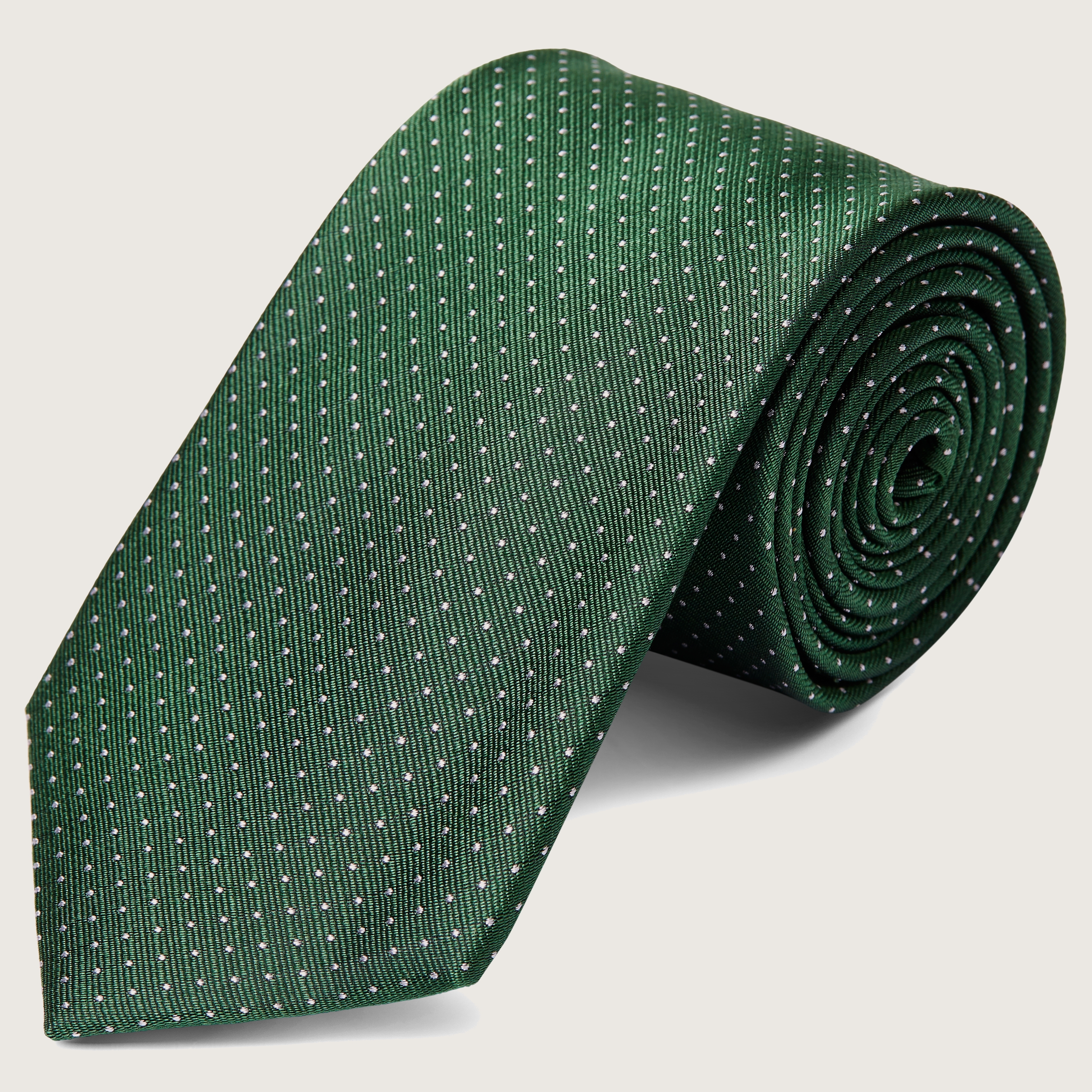 Green Polka Dot Silk 8cm Tie | In stock! | Trendhim
