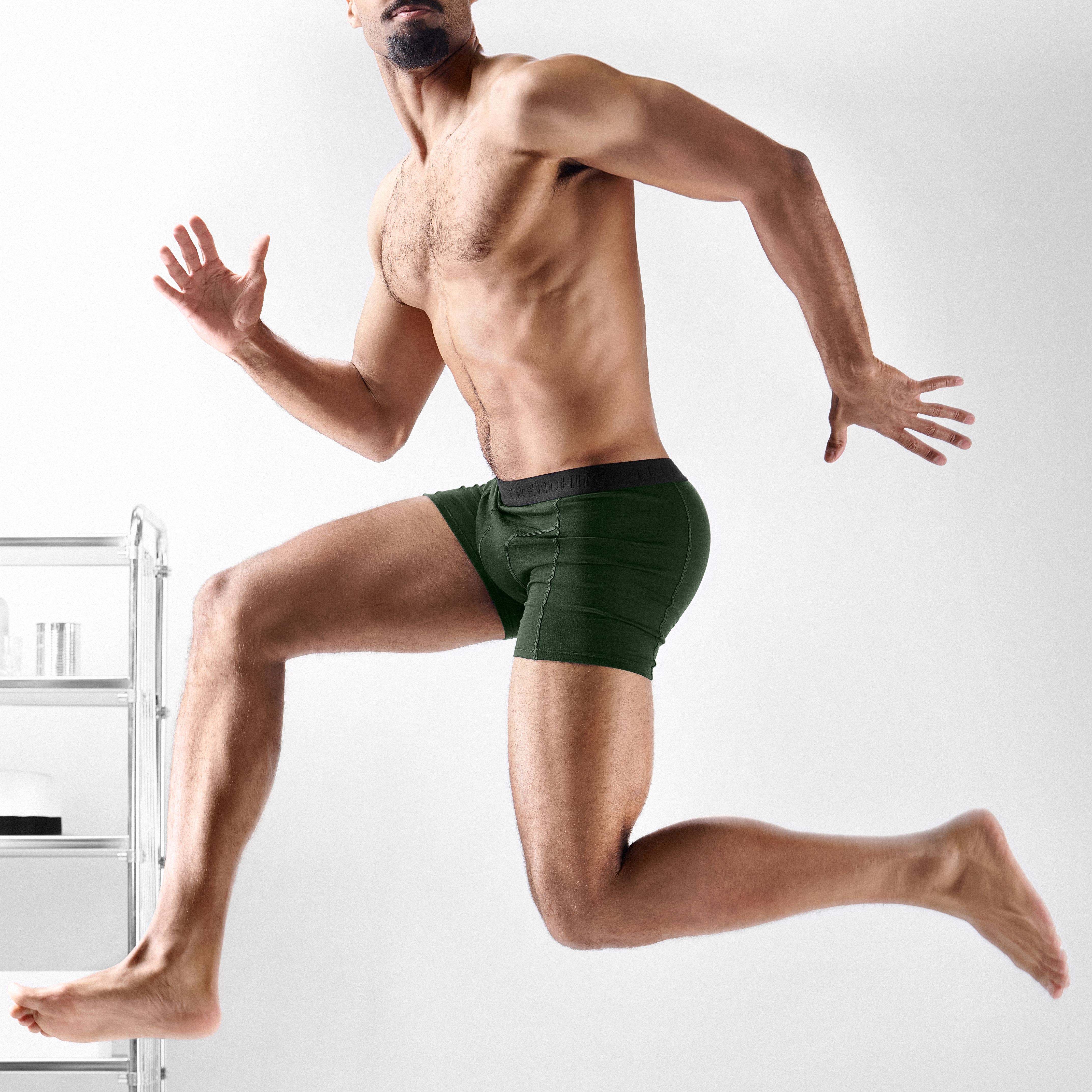 X-Large - FeatherFeel | 3-Pack Olive Green Merino Wool Boxer Briefs - 4