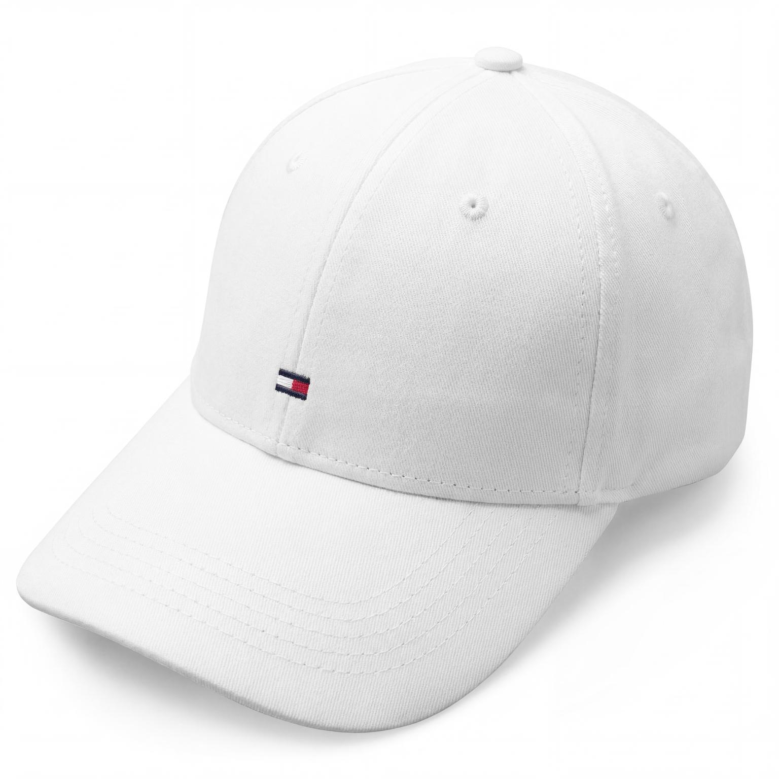 Tommy Hilfiger klasikinė balta beisbolo kepurė Tommy Hilfiger klasikinė balta beisbolo kepurė