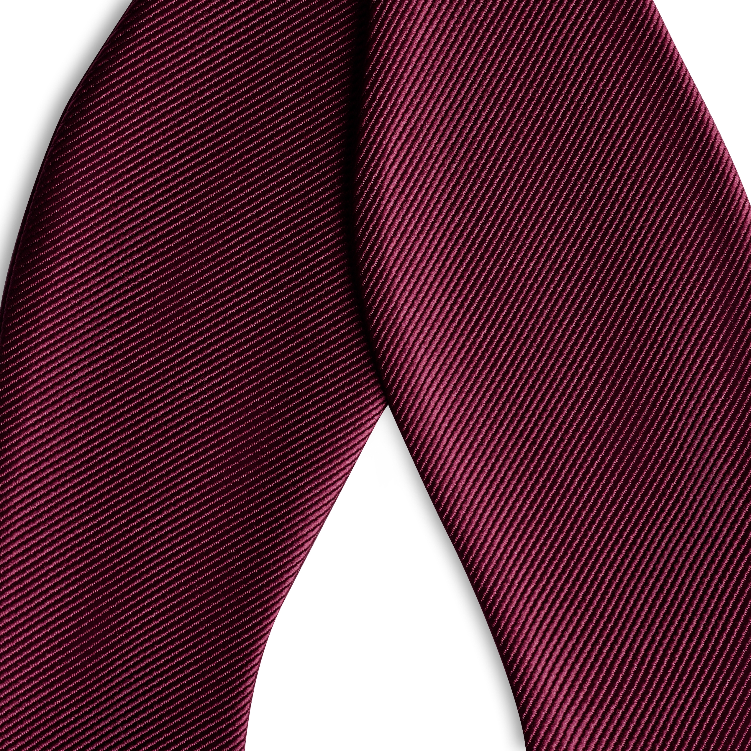 Nœud papillon à nouer couleur bourgogne en gros-grain - 2