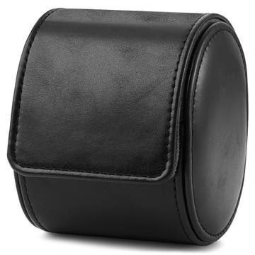 Black Vintage Leather Single Watch Roll Black Vintage Leather Single Watch Roll