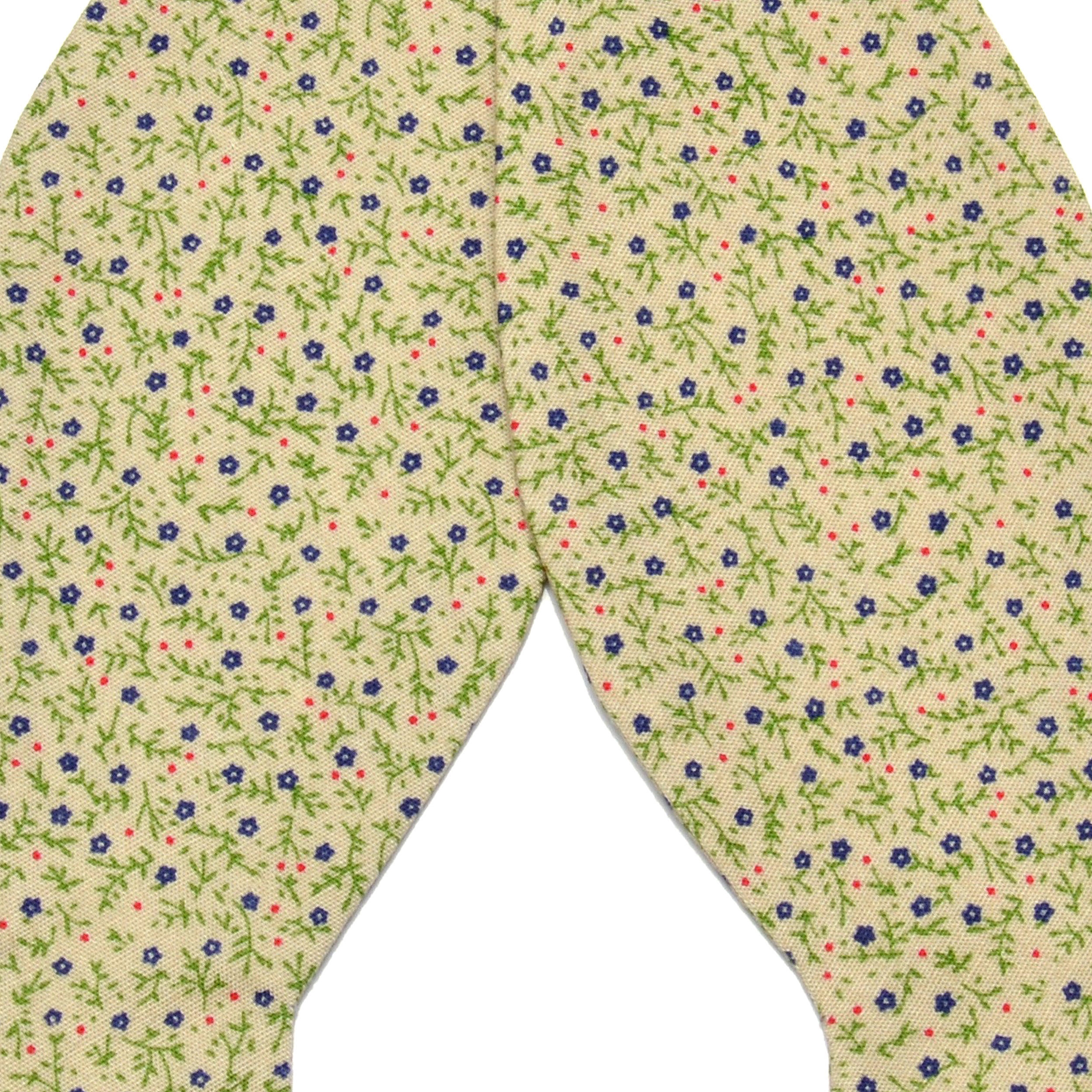 Cremefarbene Wald Selbstbinder Fliege - 2