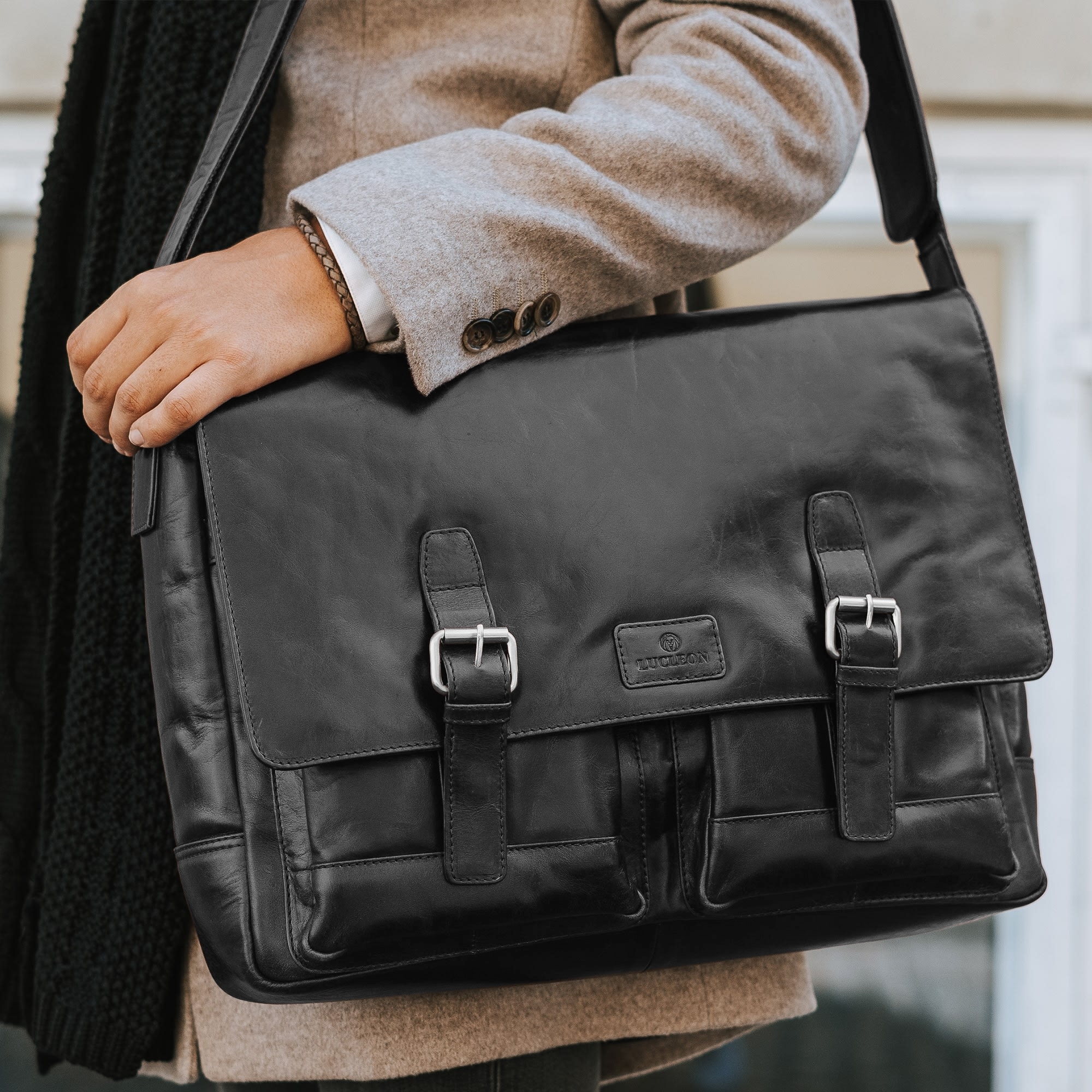 Svart Jasper Skulderveske - 3