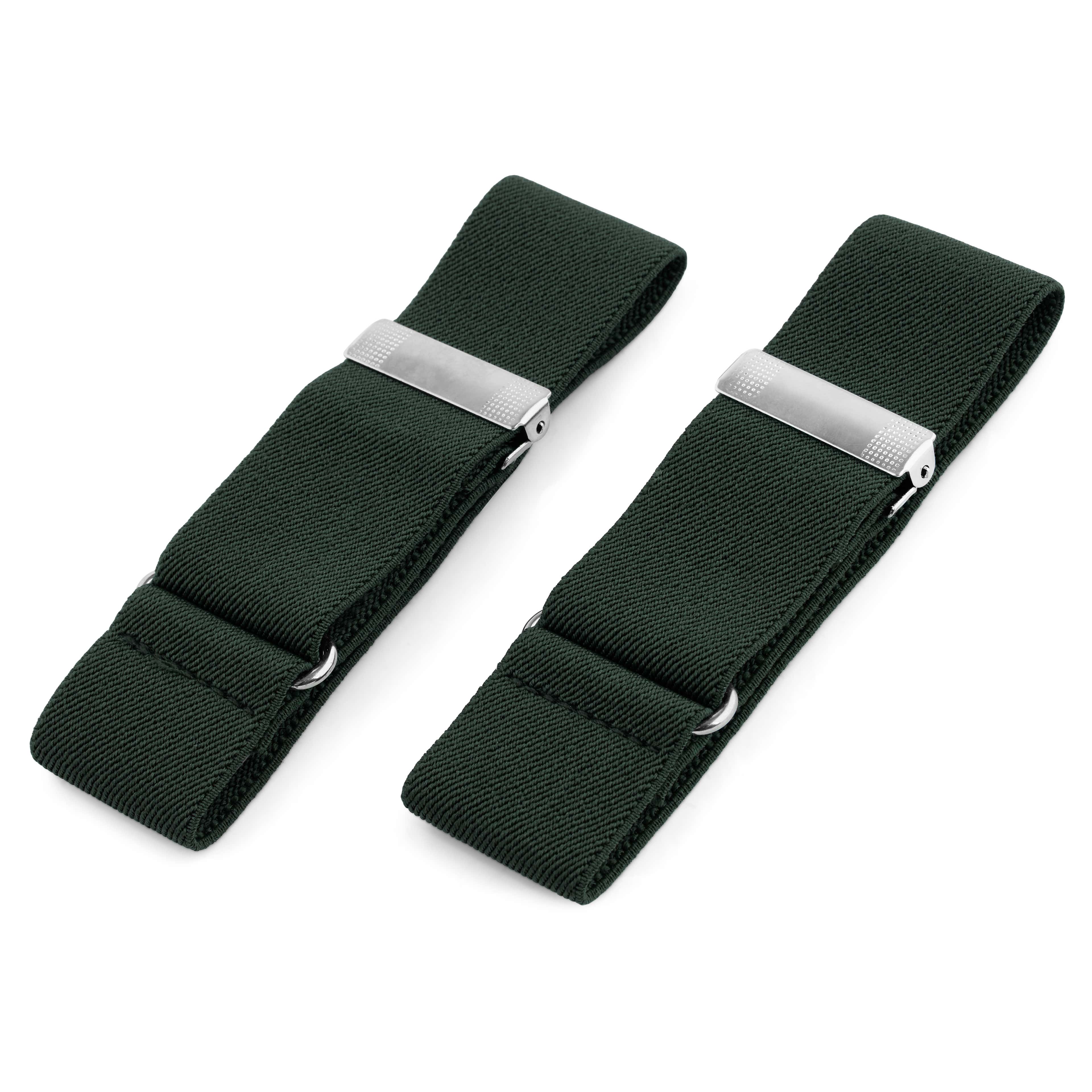 Wide Dark Green Sleeve Garters - 1 - primary thumbnail small_image gallery