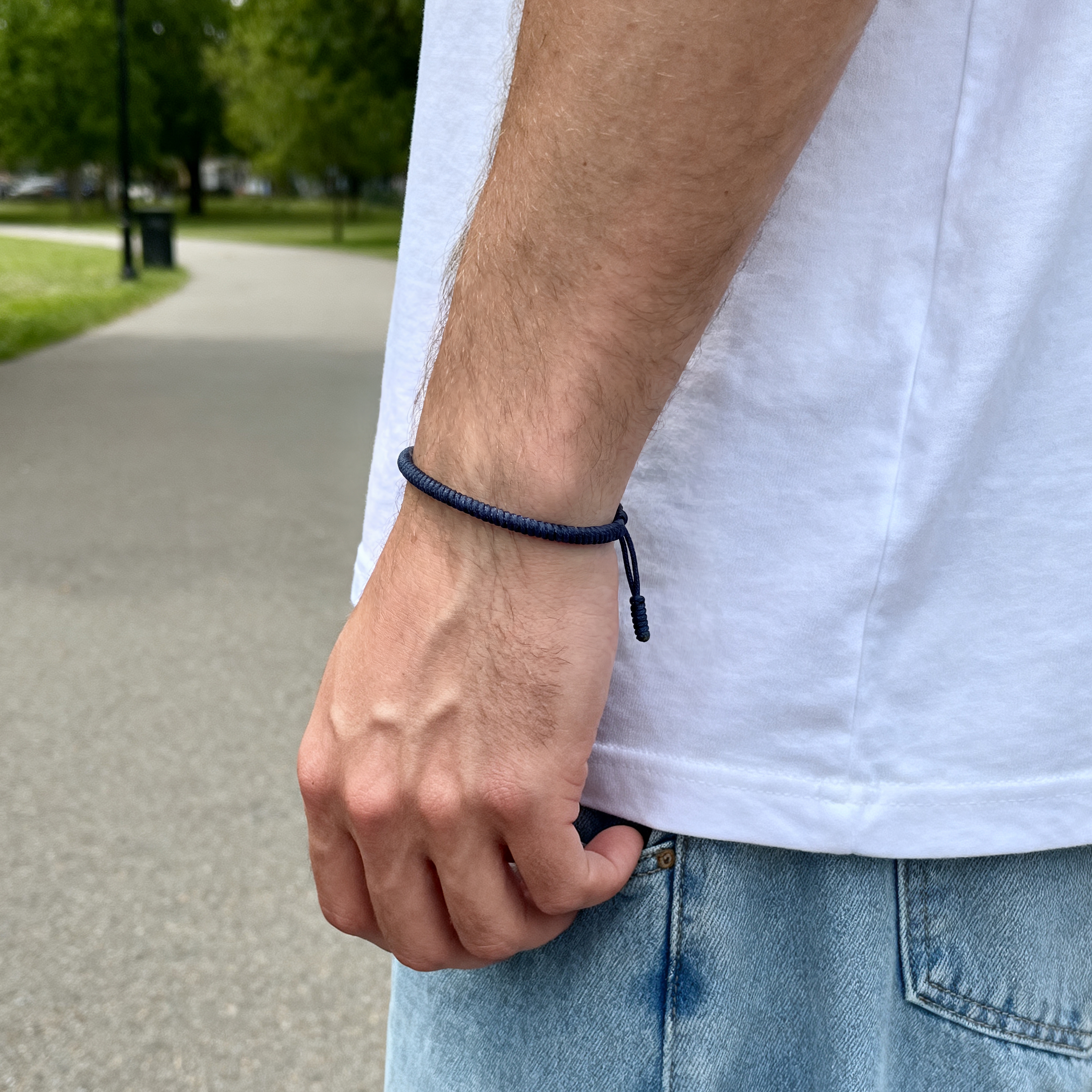 Μπλε Βραχιόλι Lucky Knot Whit - 4