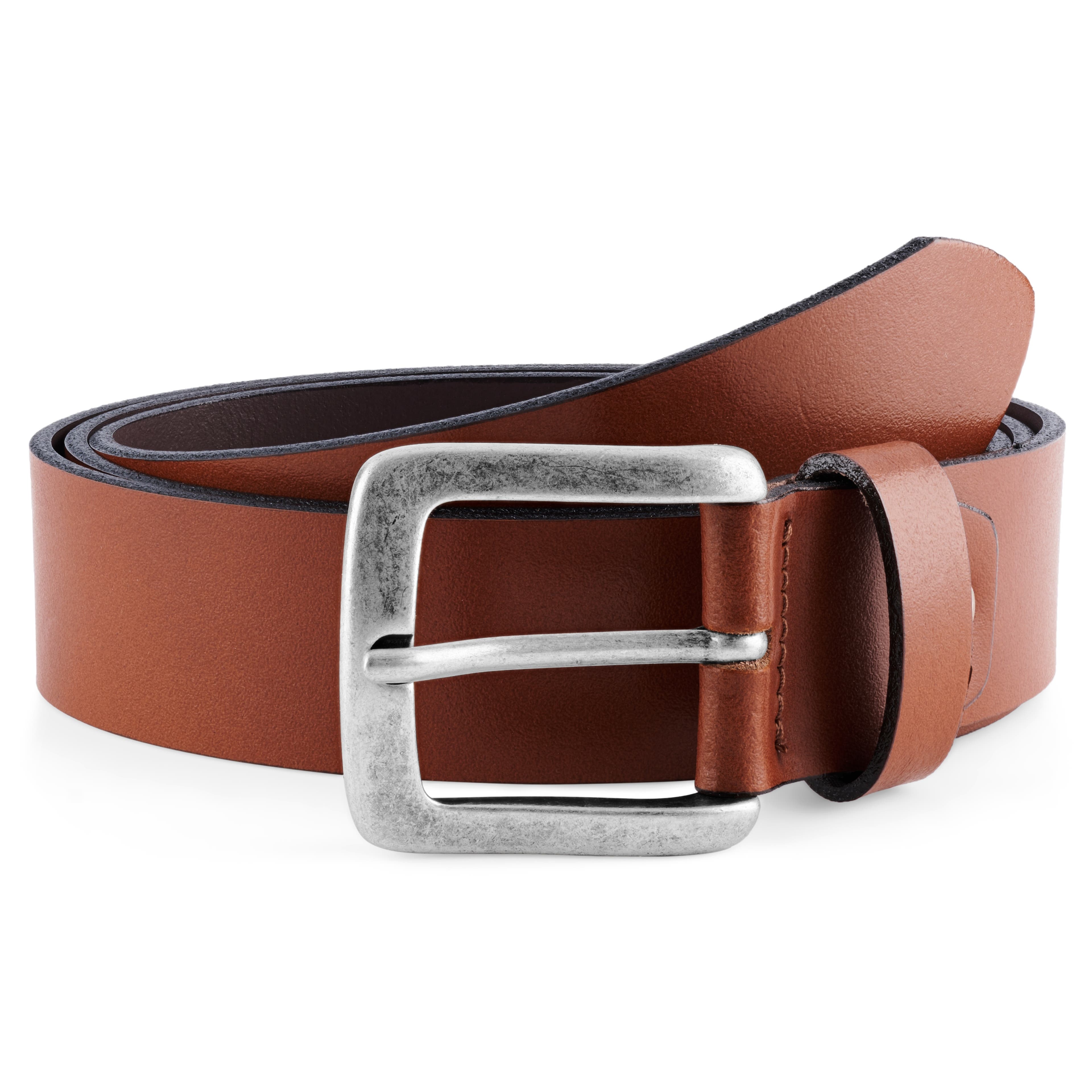 Distressed Tanned Top Grain Leather Belt