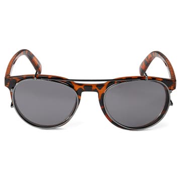 Walther Tortoise Shell Clear Lens Vista Glasses with Clip-On Shades