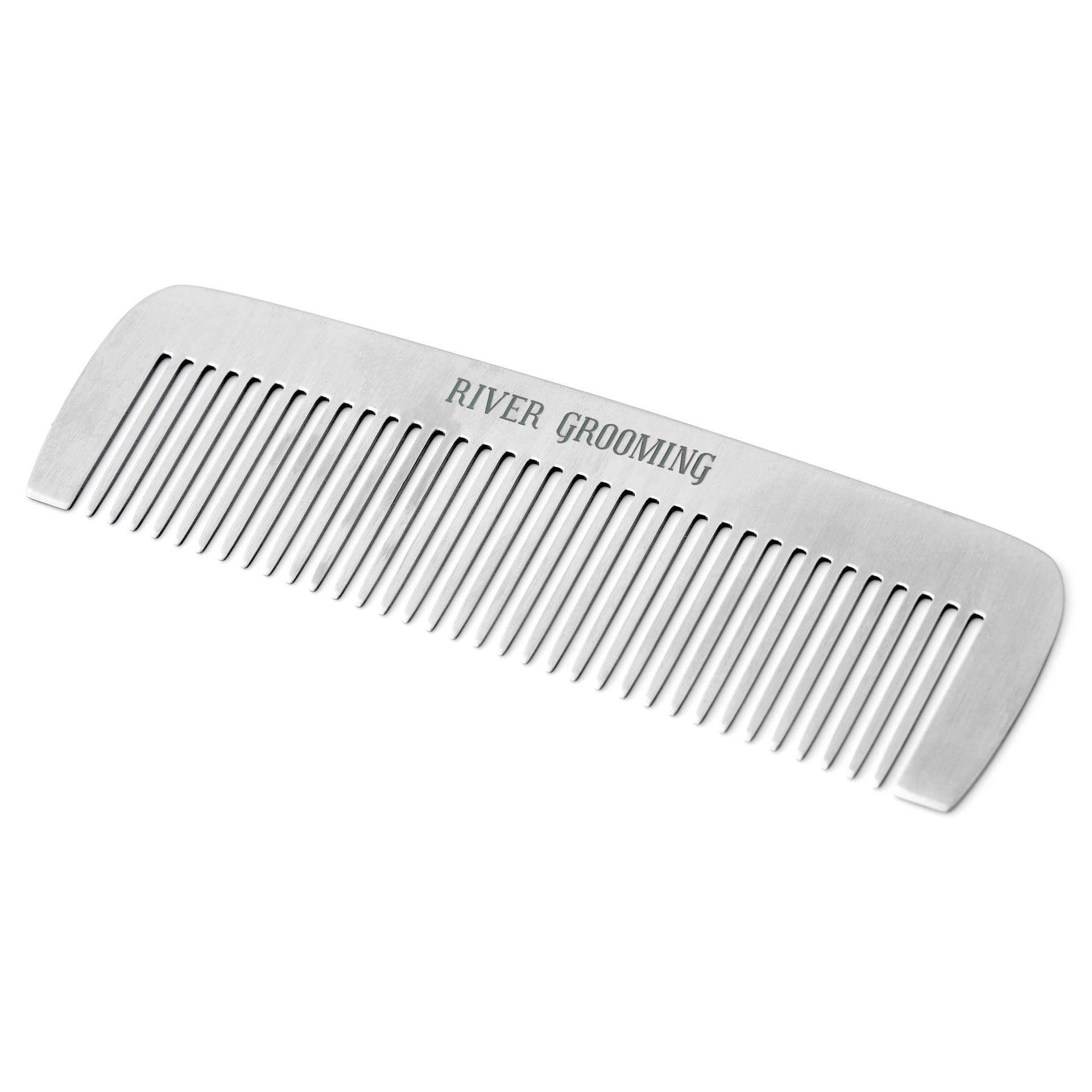 Basic Narrow Toothed Stainless Steel Comb | In stock! | River Grooming