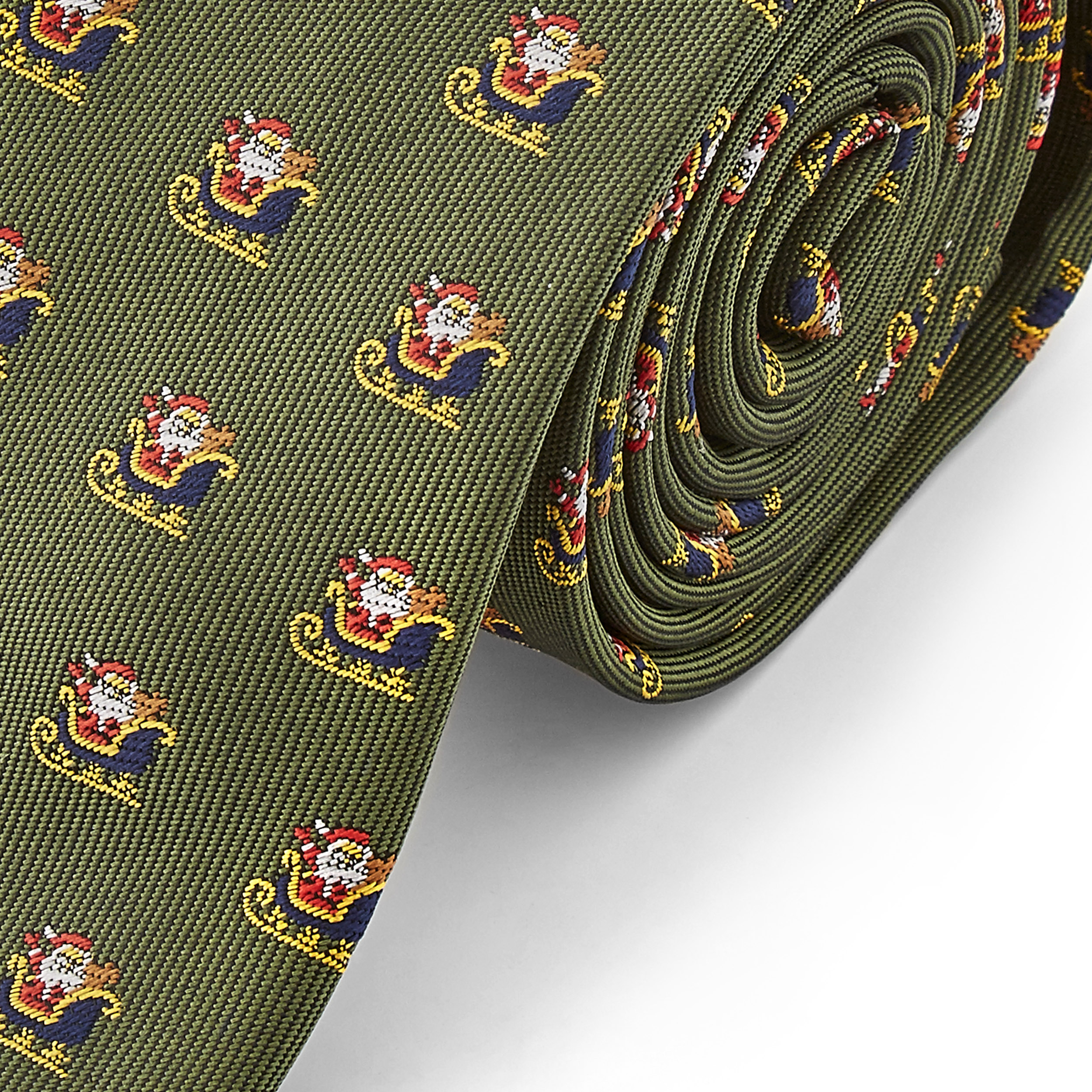 Vianočné kravata Santove sane - 2