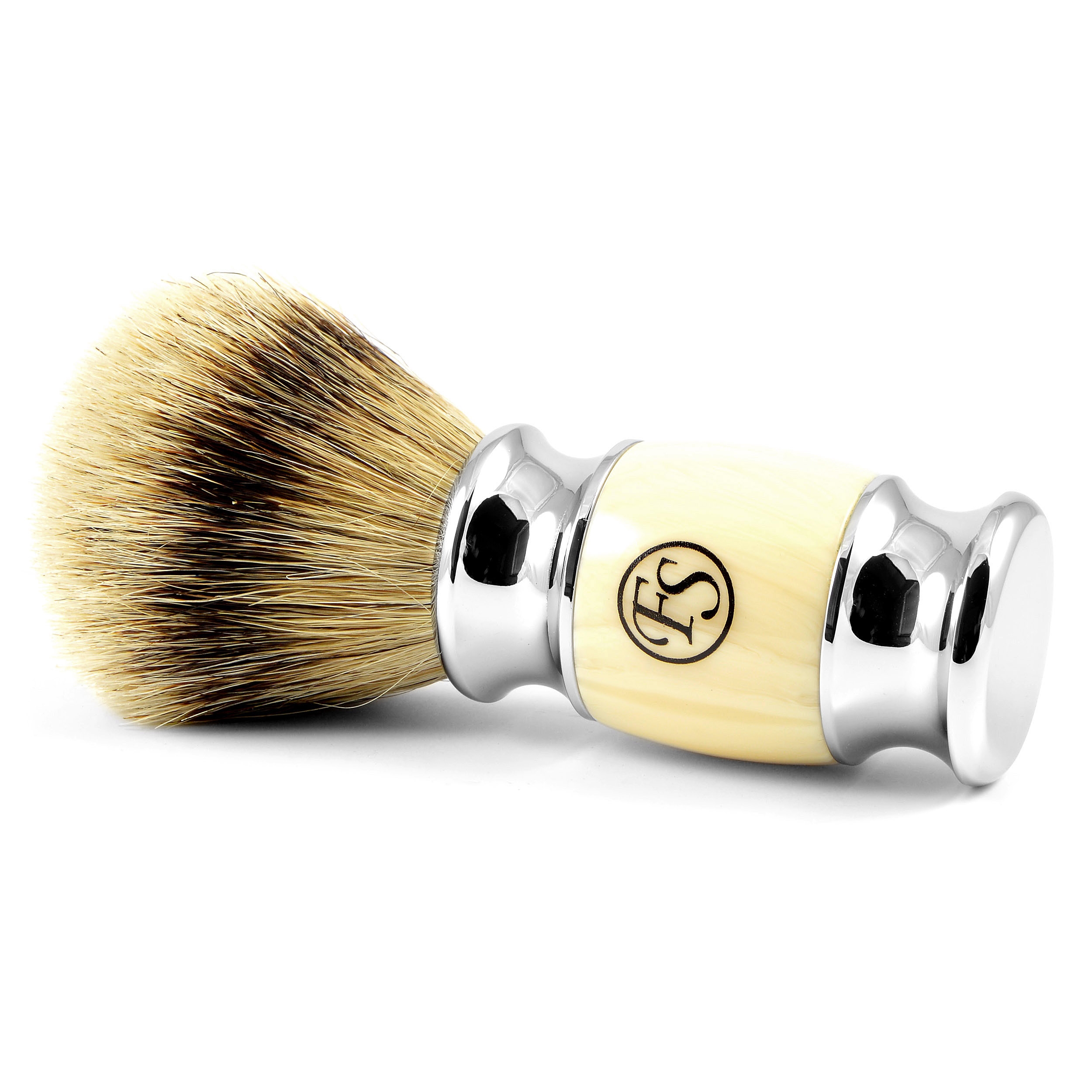 Pennello da barba Modena color crema Silvertip - 2