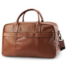 Brown duffle bags