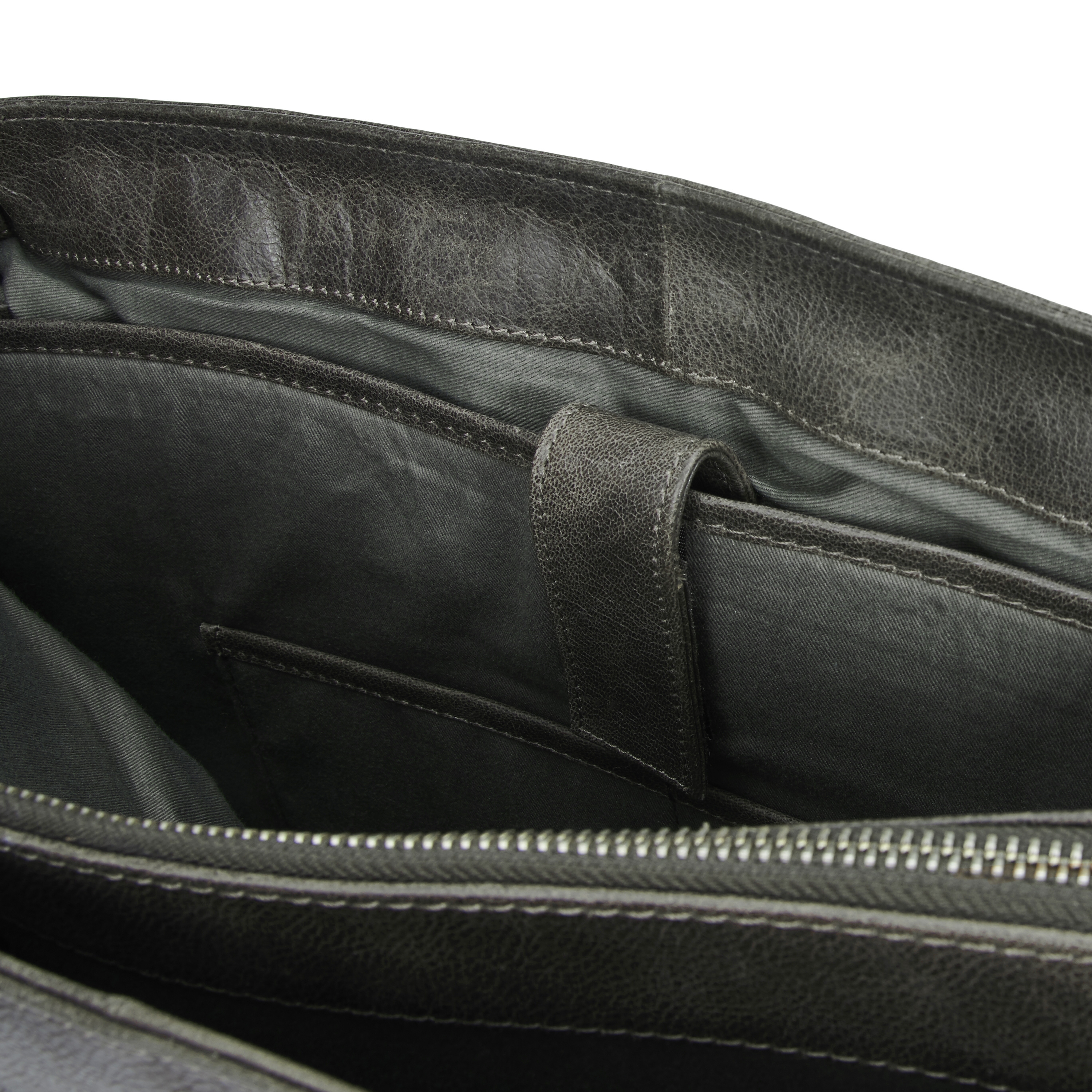 Cartera de cuero gris oscuro lujoso Licio - 13