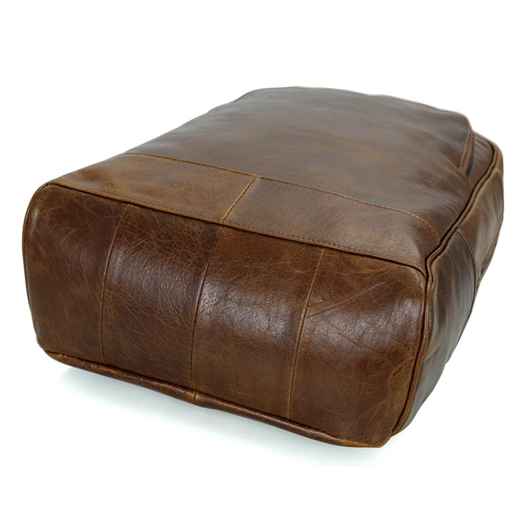 Vintage Brun Læderrygsæk - 5