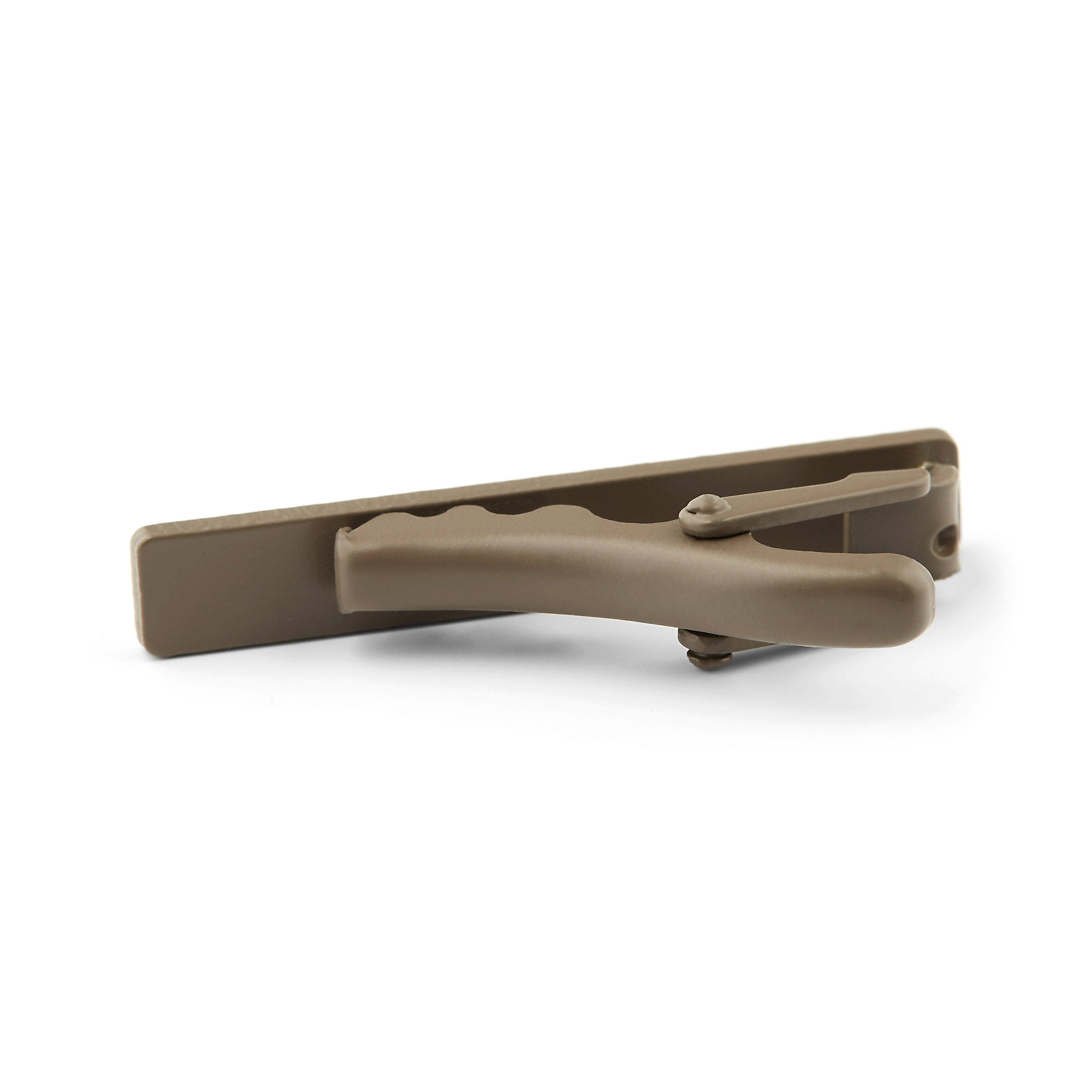 Brown Square Short Tie Clip - 3