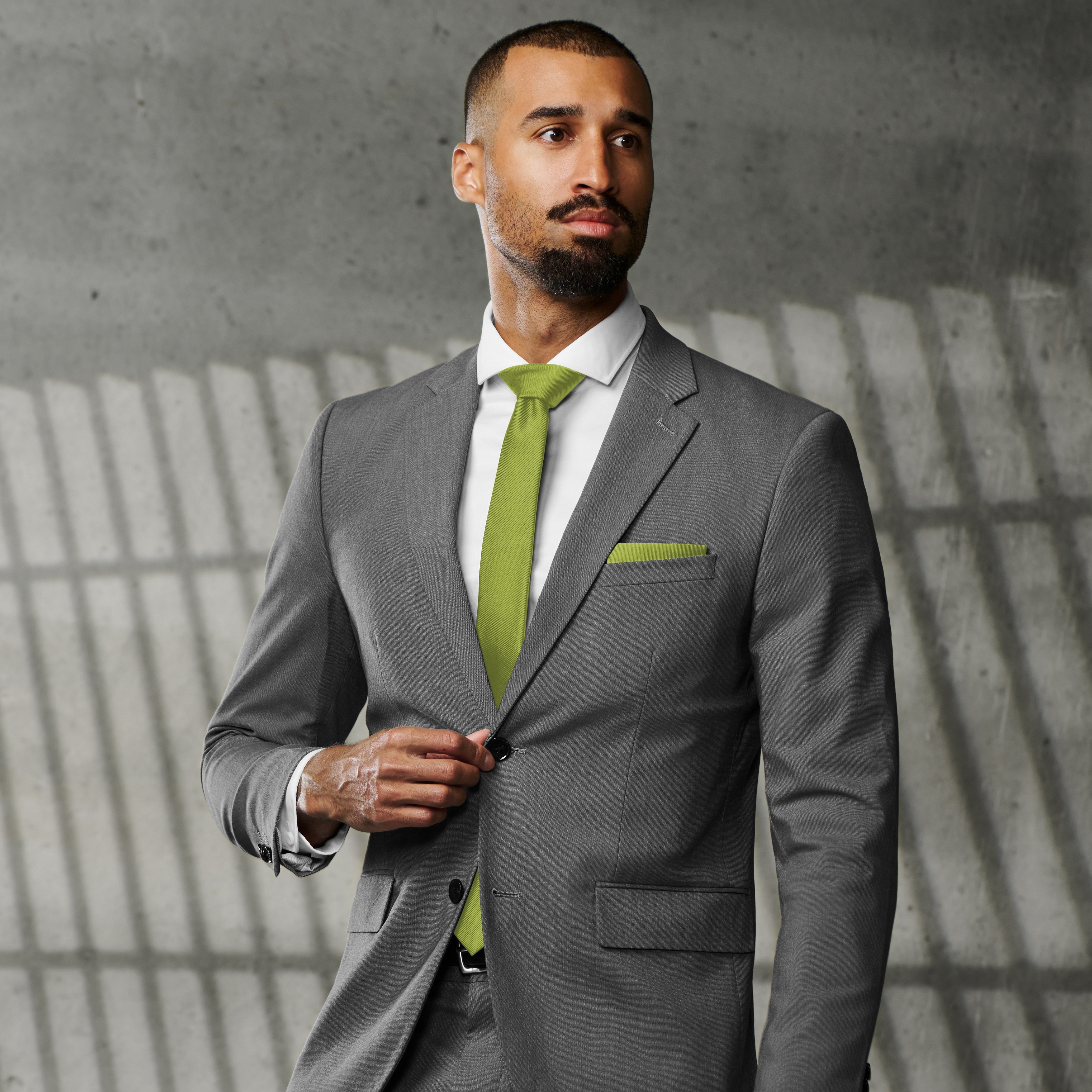 Grogrénová vreckovka do saka v oceánsko-zelenej farbe - 2