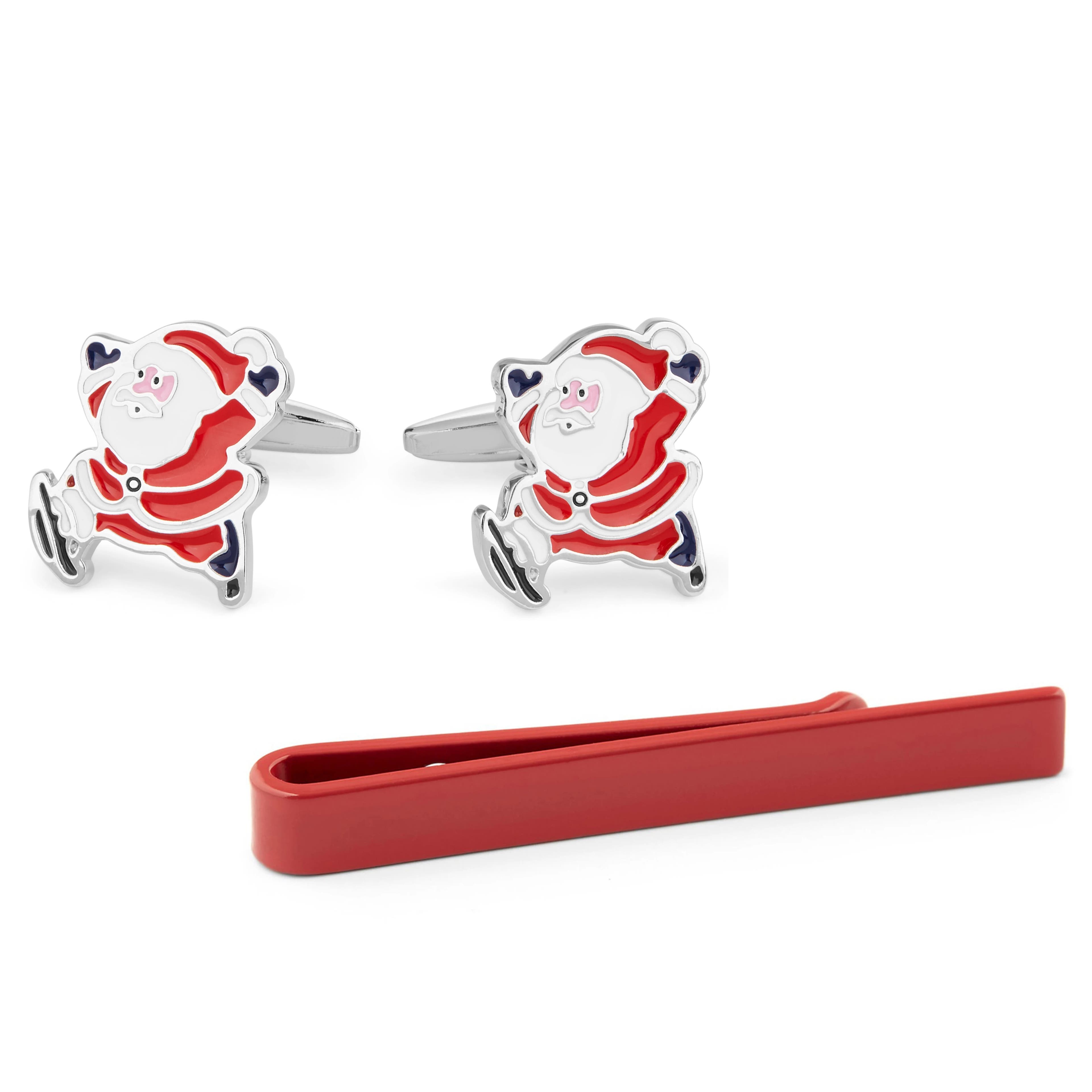 Father Christmas Tie Bar and Cufflinks Set Father Christmas Tie Bar and Cufflinks Set
