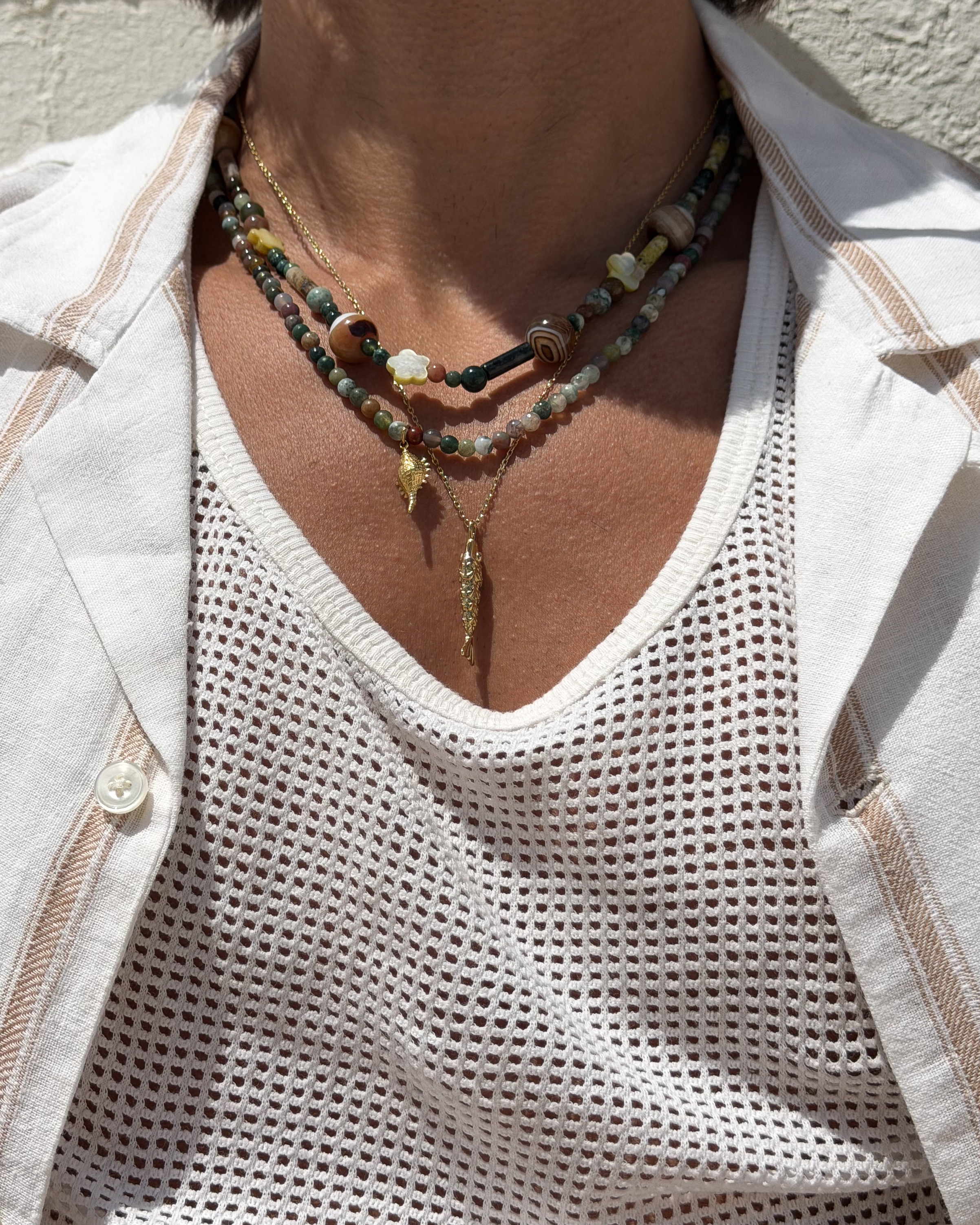 Mediterranean | Collar de cuentas en tonos tierra - 4
