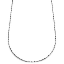 Essentials | 3 mm Silver-Tone Rectangular Box Chain Necklace