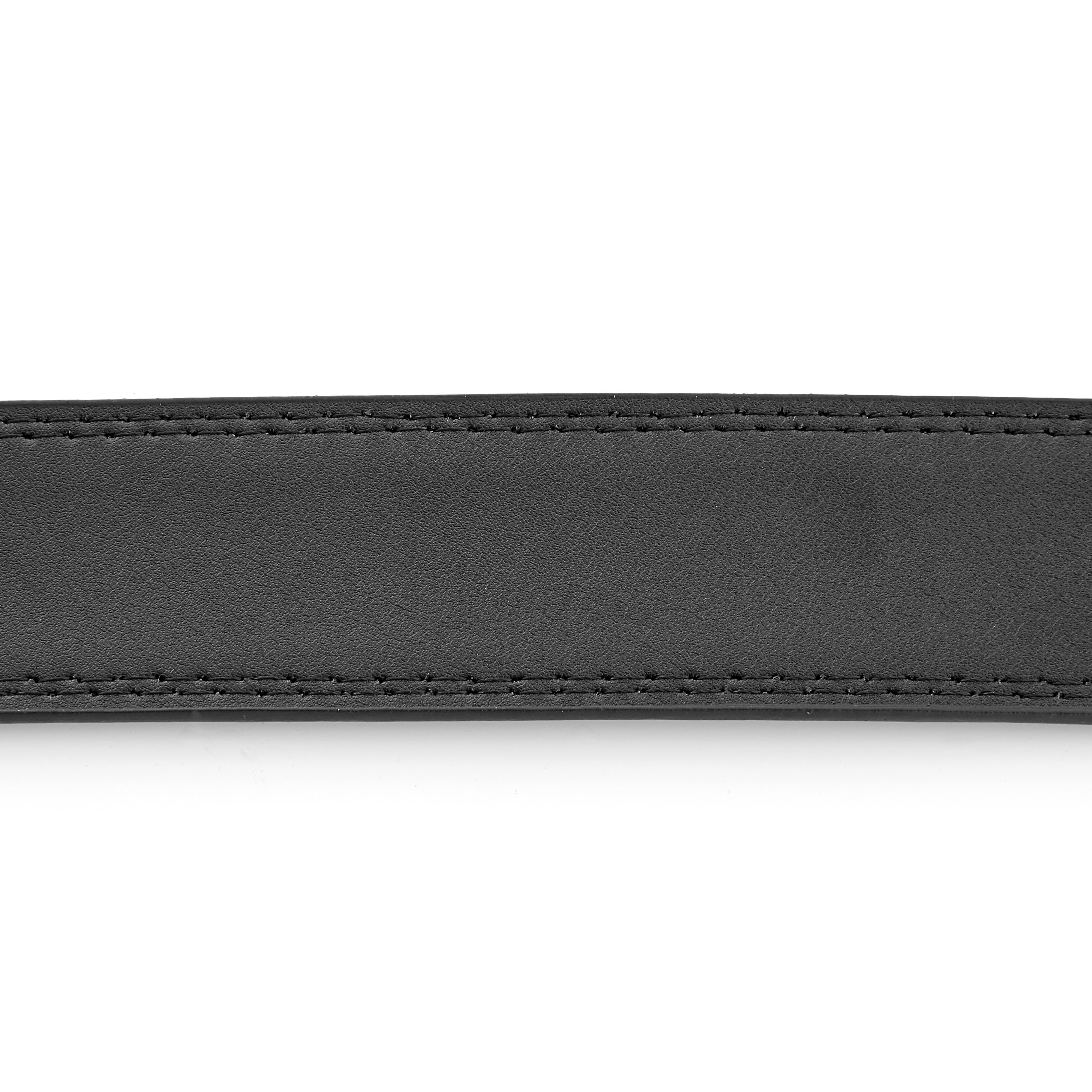 Черен кожен колан Businessman - 3