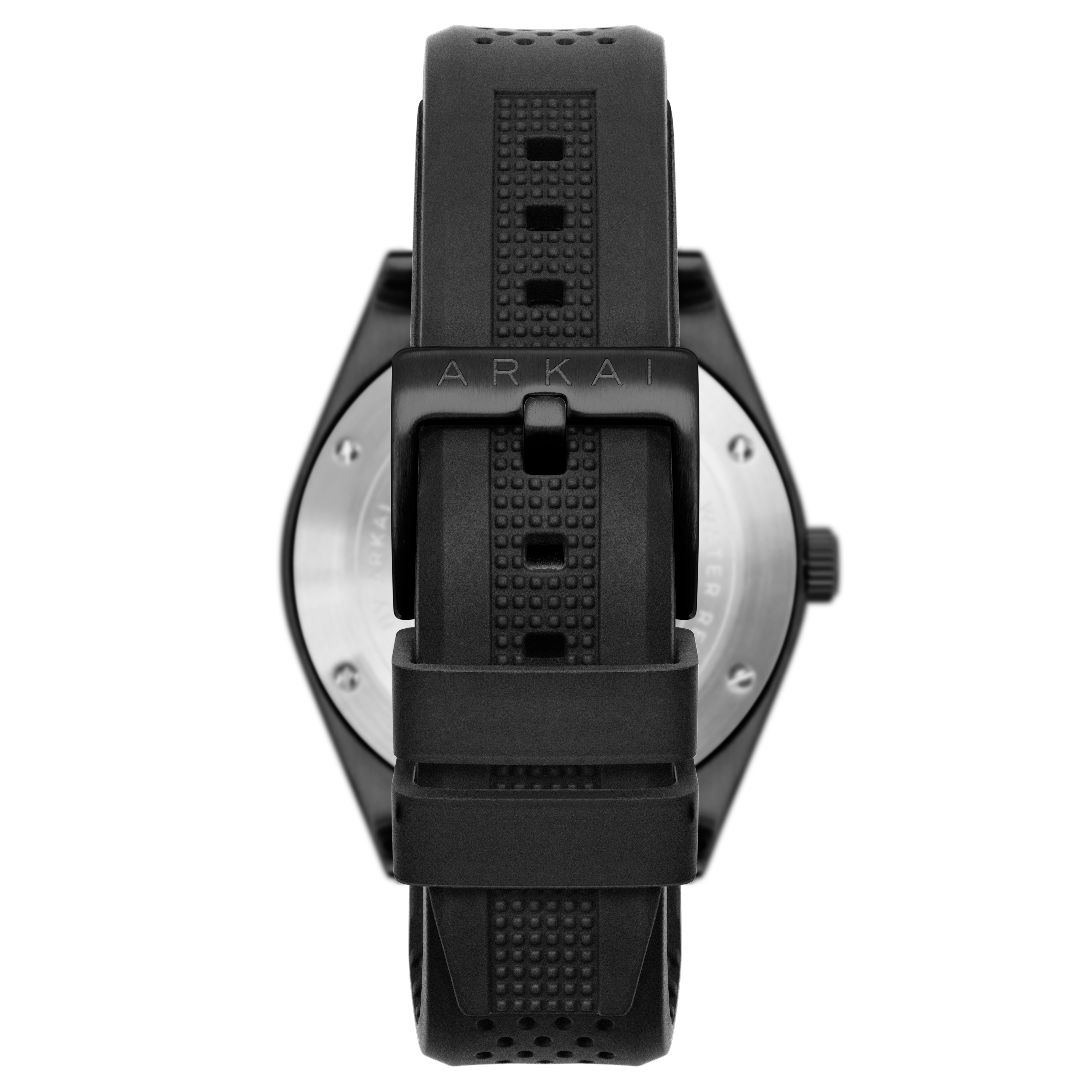 Mond | Montre Meteorite en acier inoxydable noir - série limitée - 16
