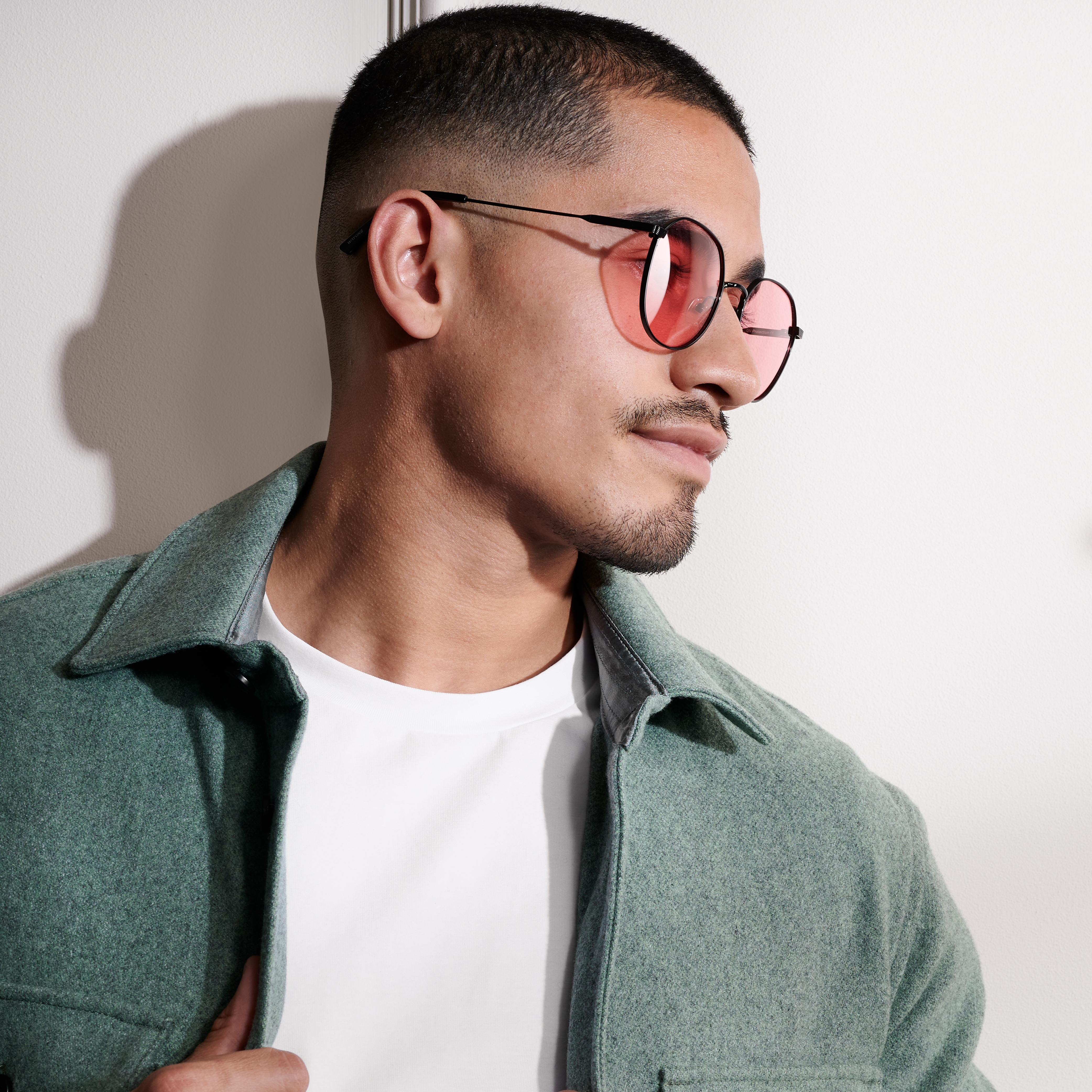 Sonnenbrille Schwarz & Rot Willem Thea  - 4