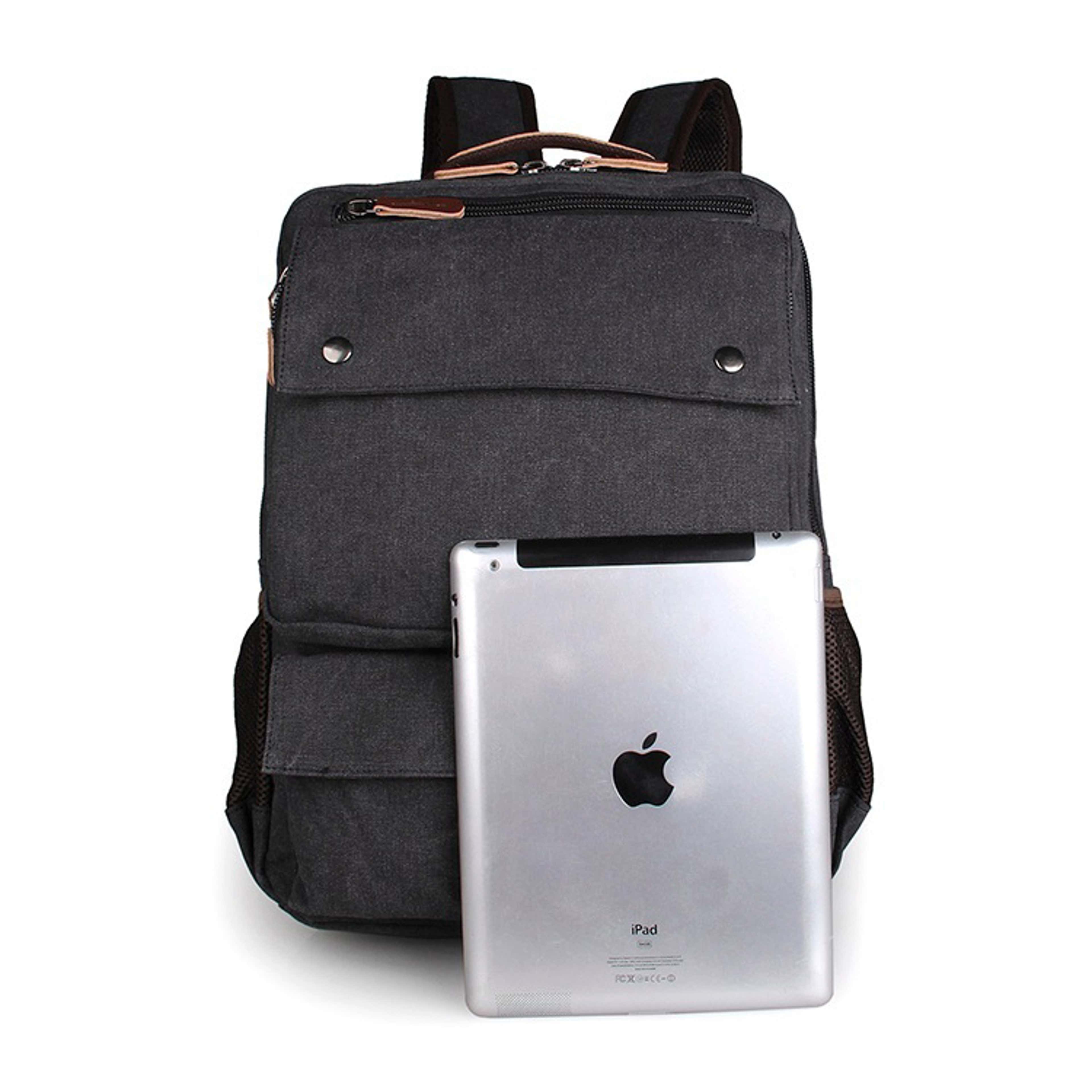 Grey Compact Backpack - 3 - gallery