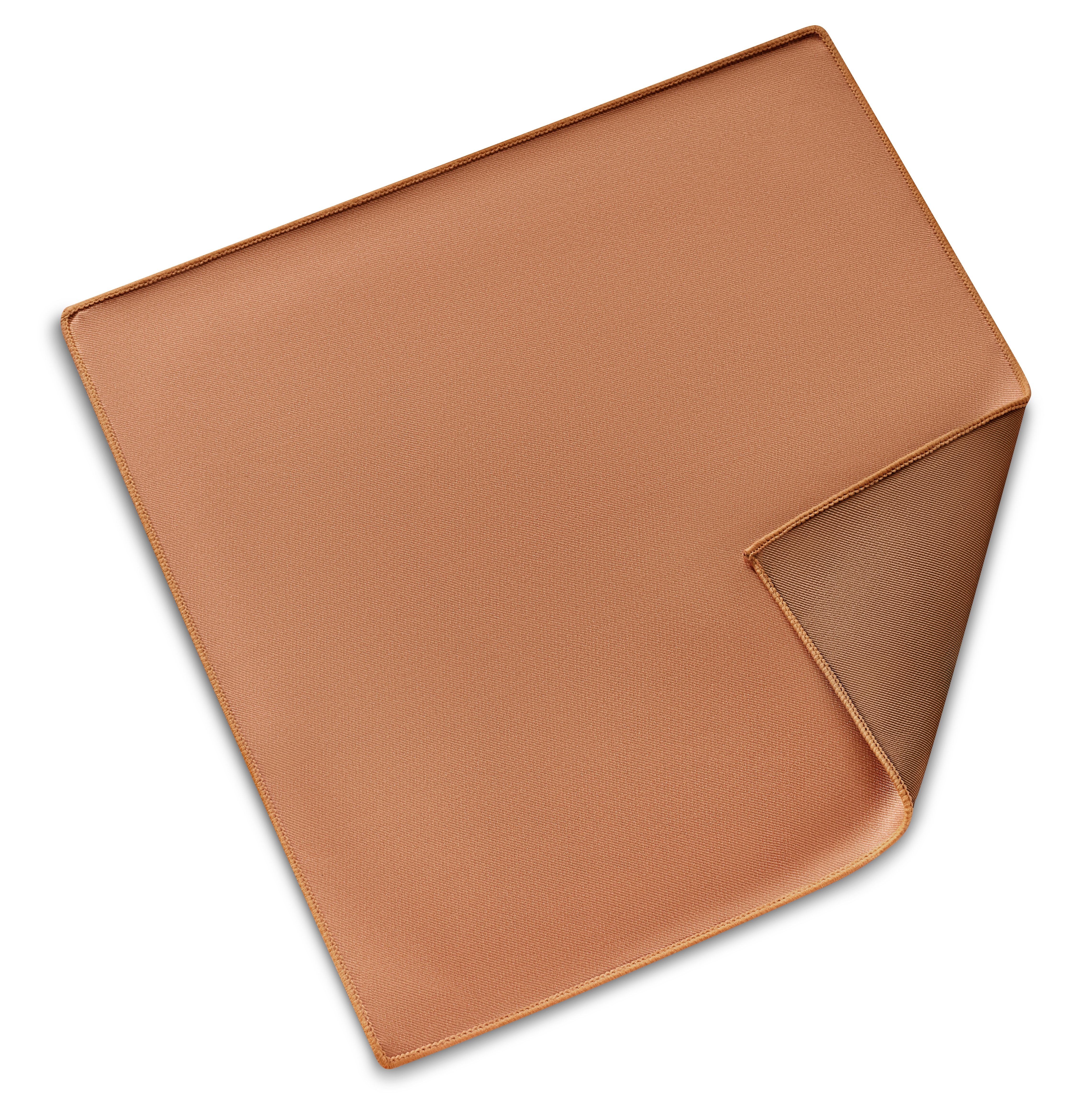 Сатенена кърпичка за сако в цвят коняк - 3