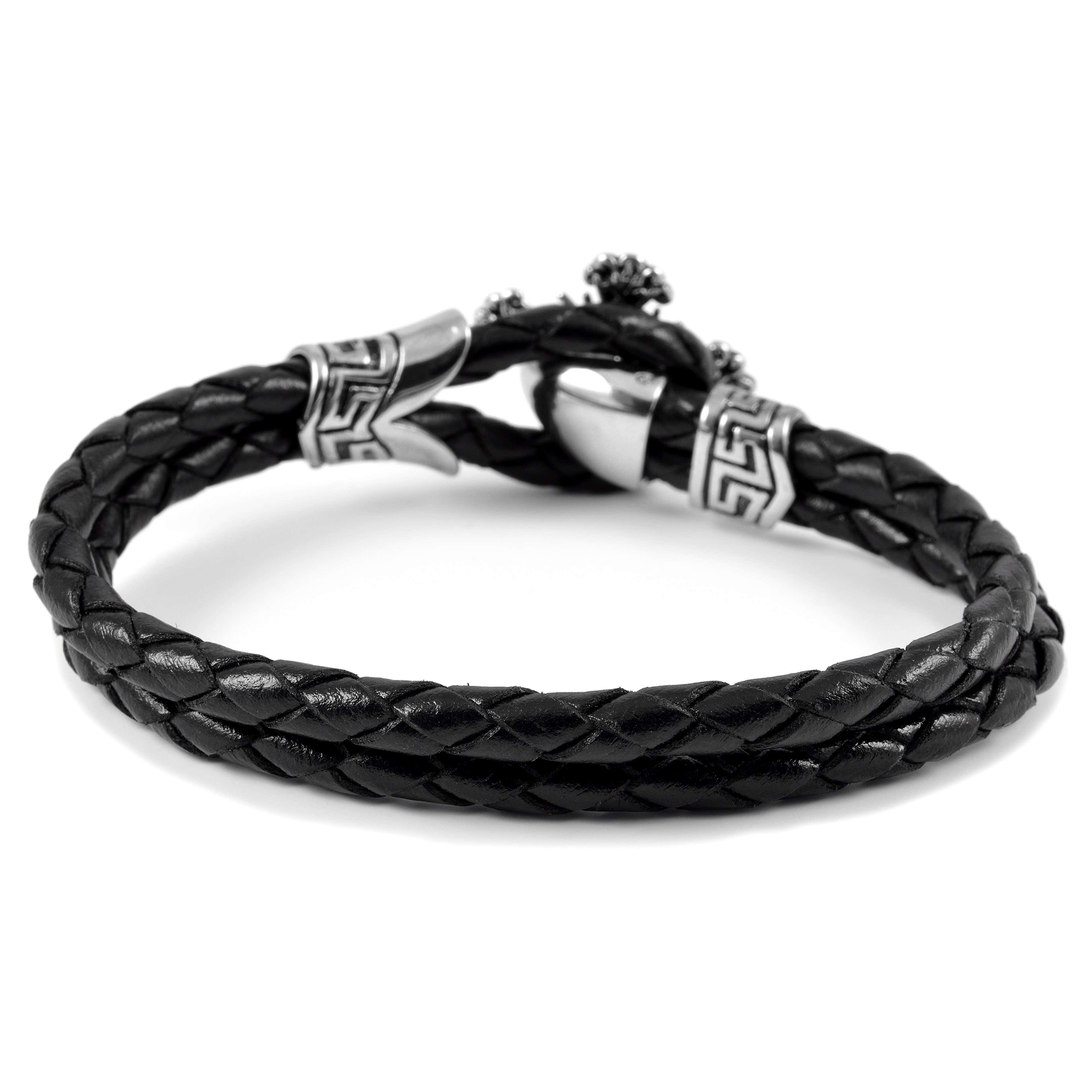 Cross Double Bolo Leather Bracelet | In stock! | Fort Tempus