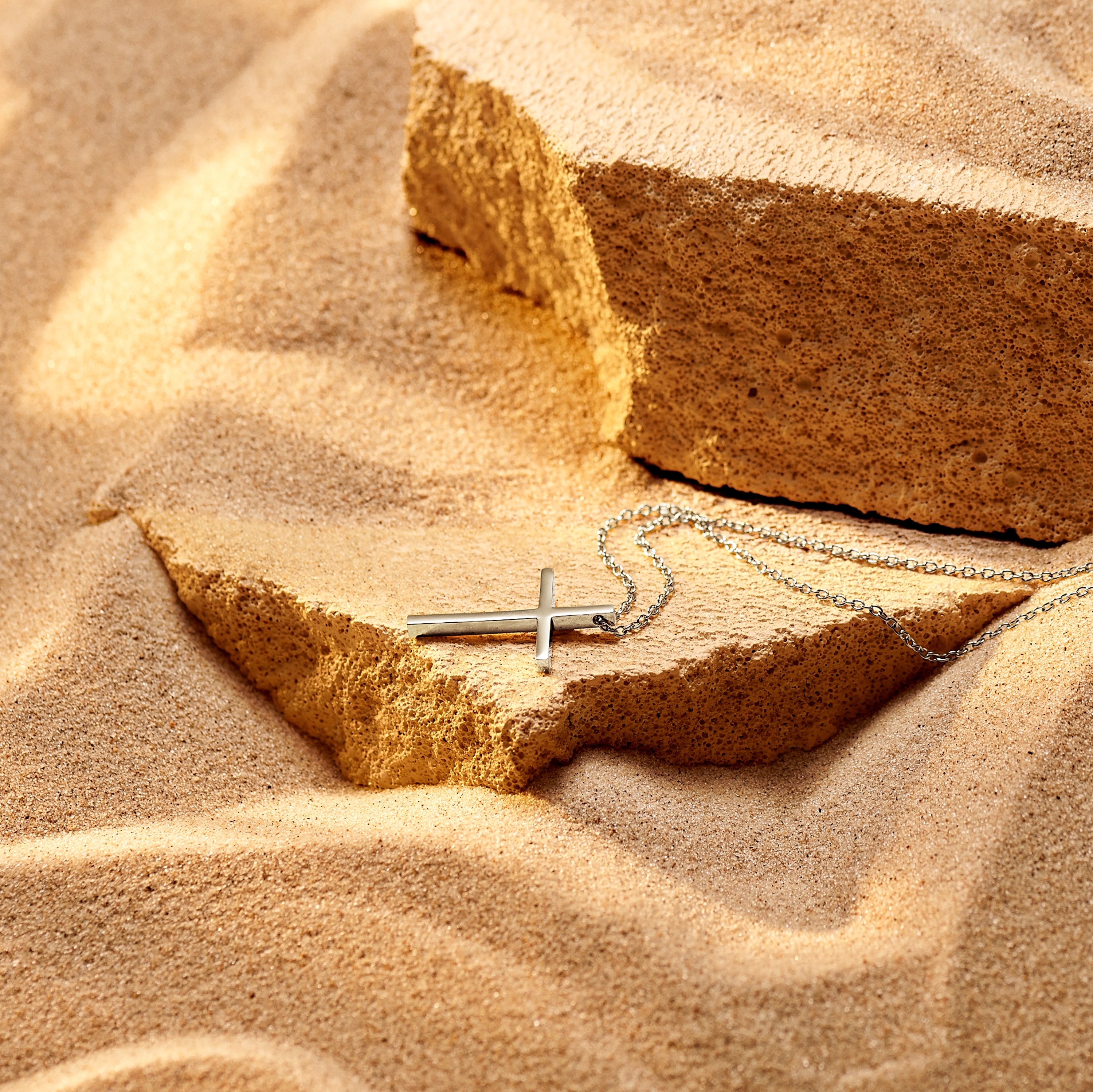 Unity | Silver-tone Stainless Steel Cross Necklace - 2