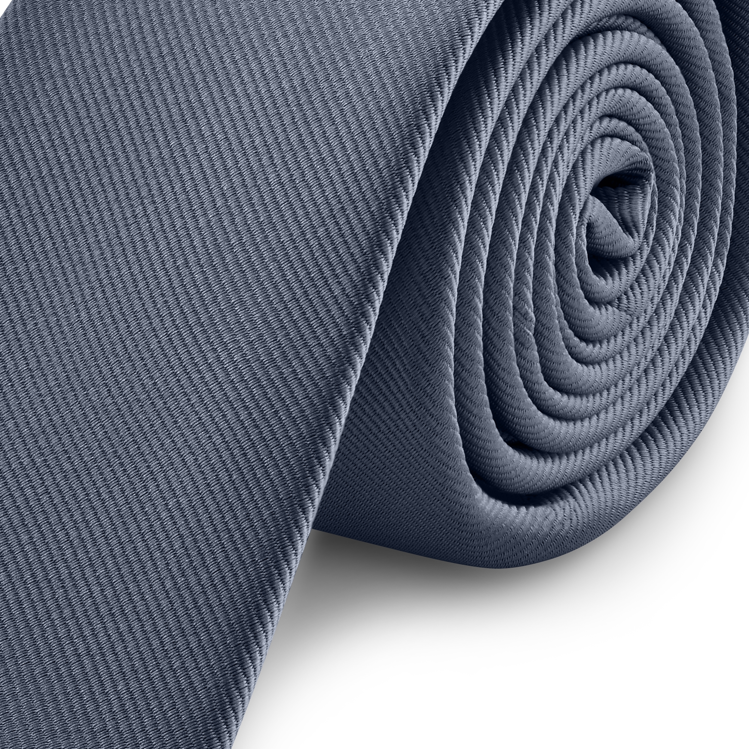 6 cm Graphite Grosgrain Skinny Tie - 3