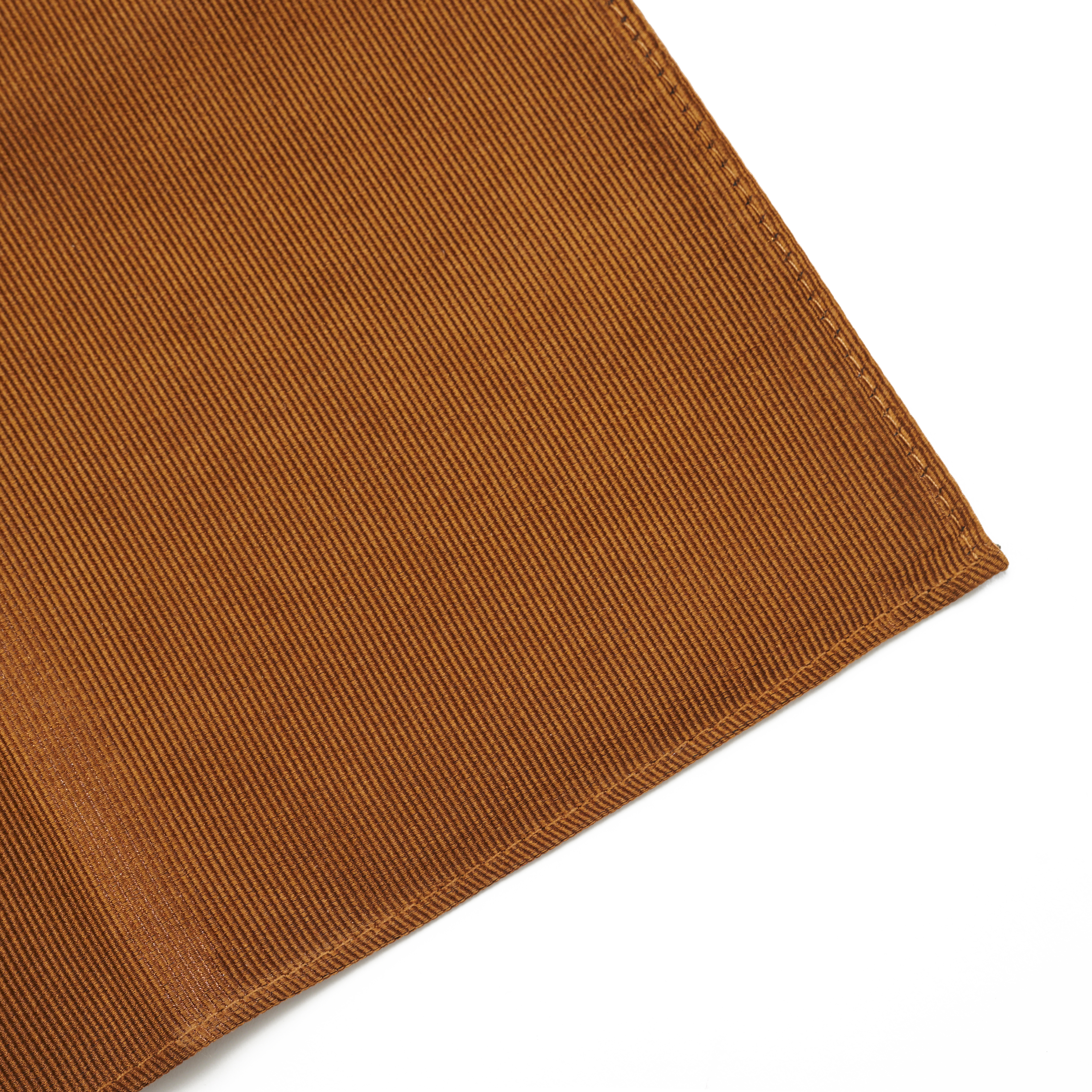 Vreckovka do saka z hodvábneho kepru v hnedej farbe - 4