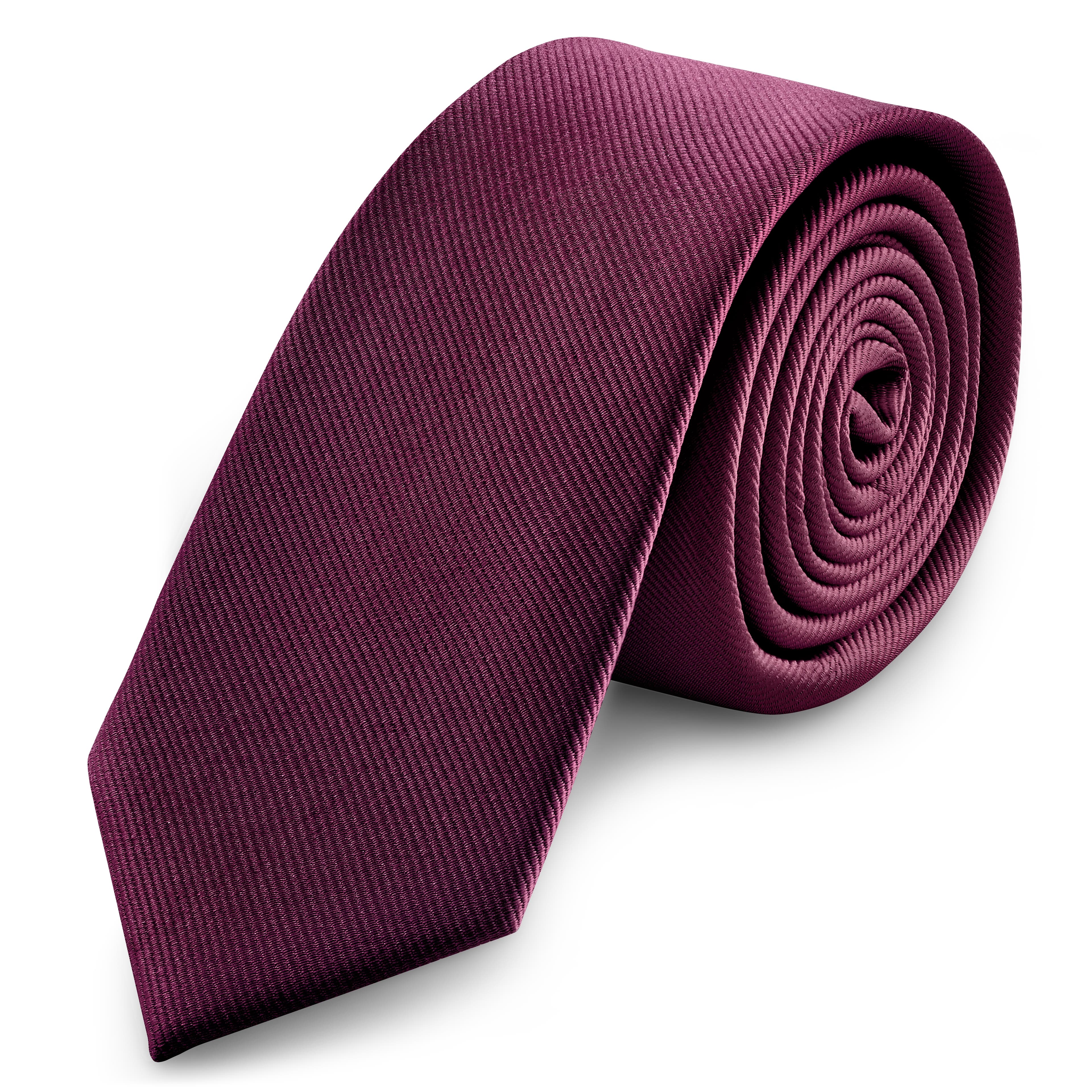 6 cm Karmesinrote Grosgrain Krawatte
