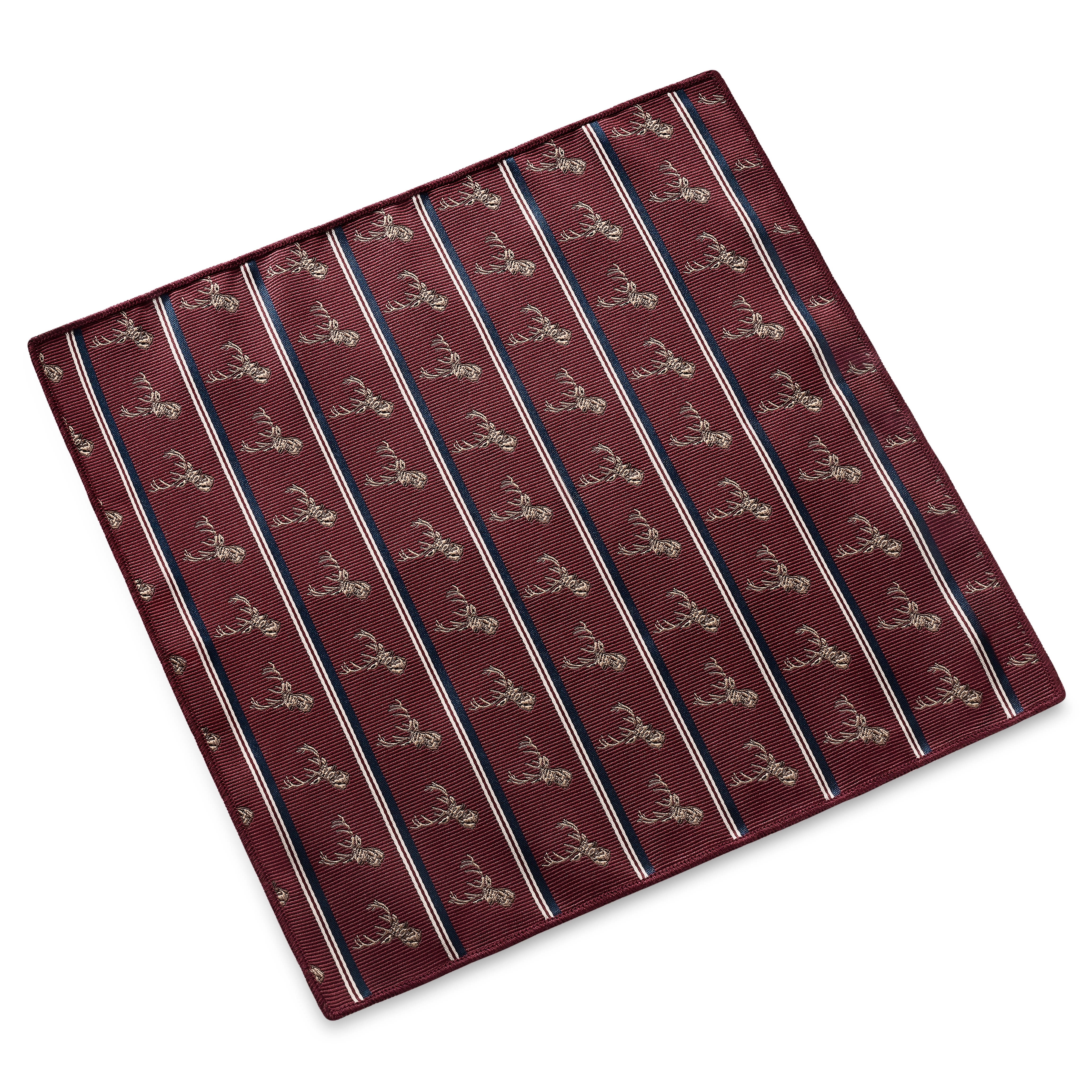 Zoikos | Red Reindeer Pocket Square - 2