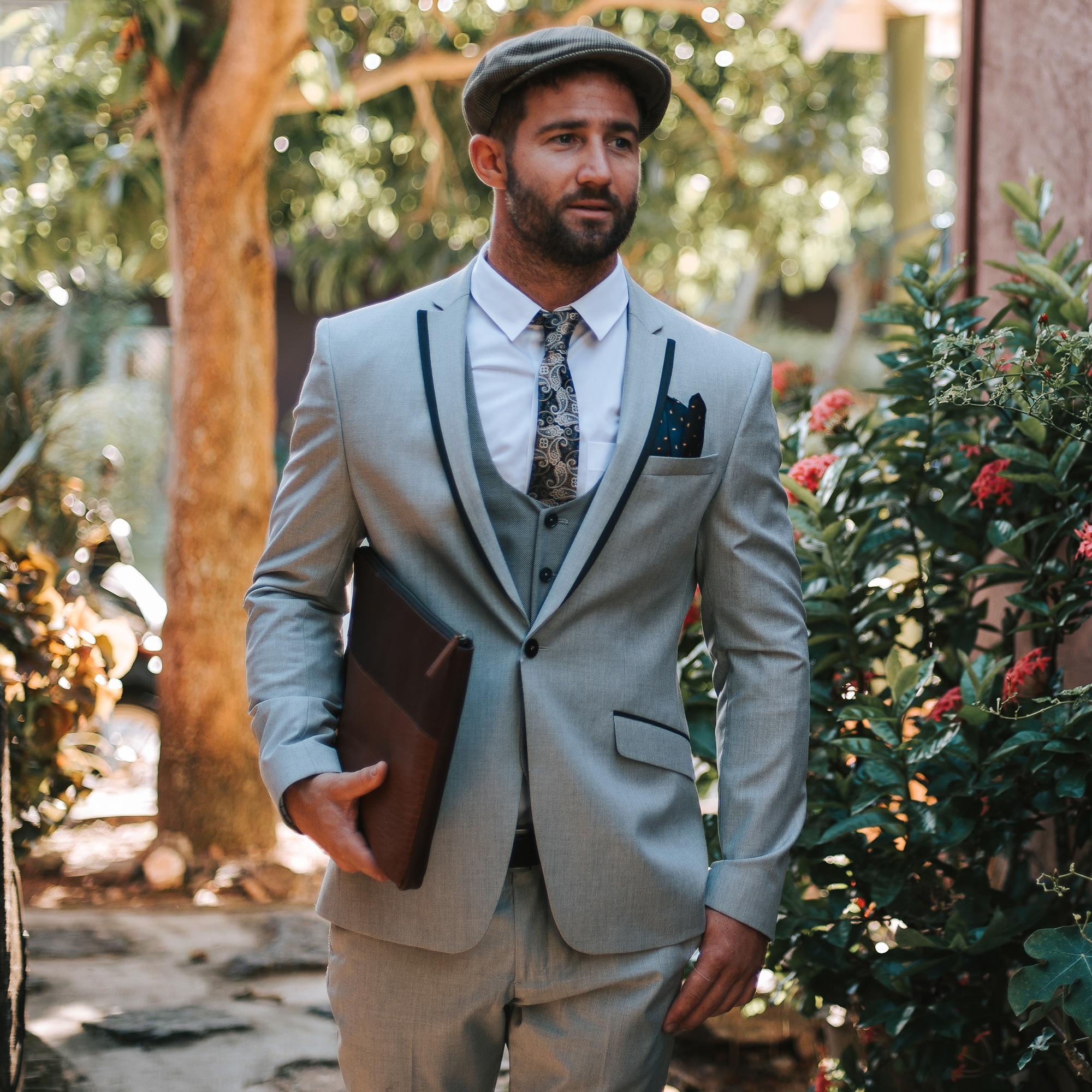 Blue Paisley Tie - 5