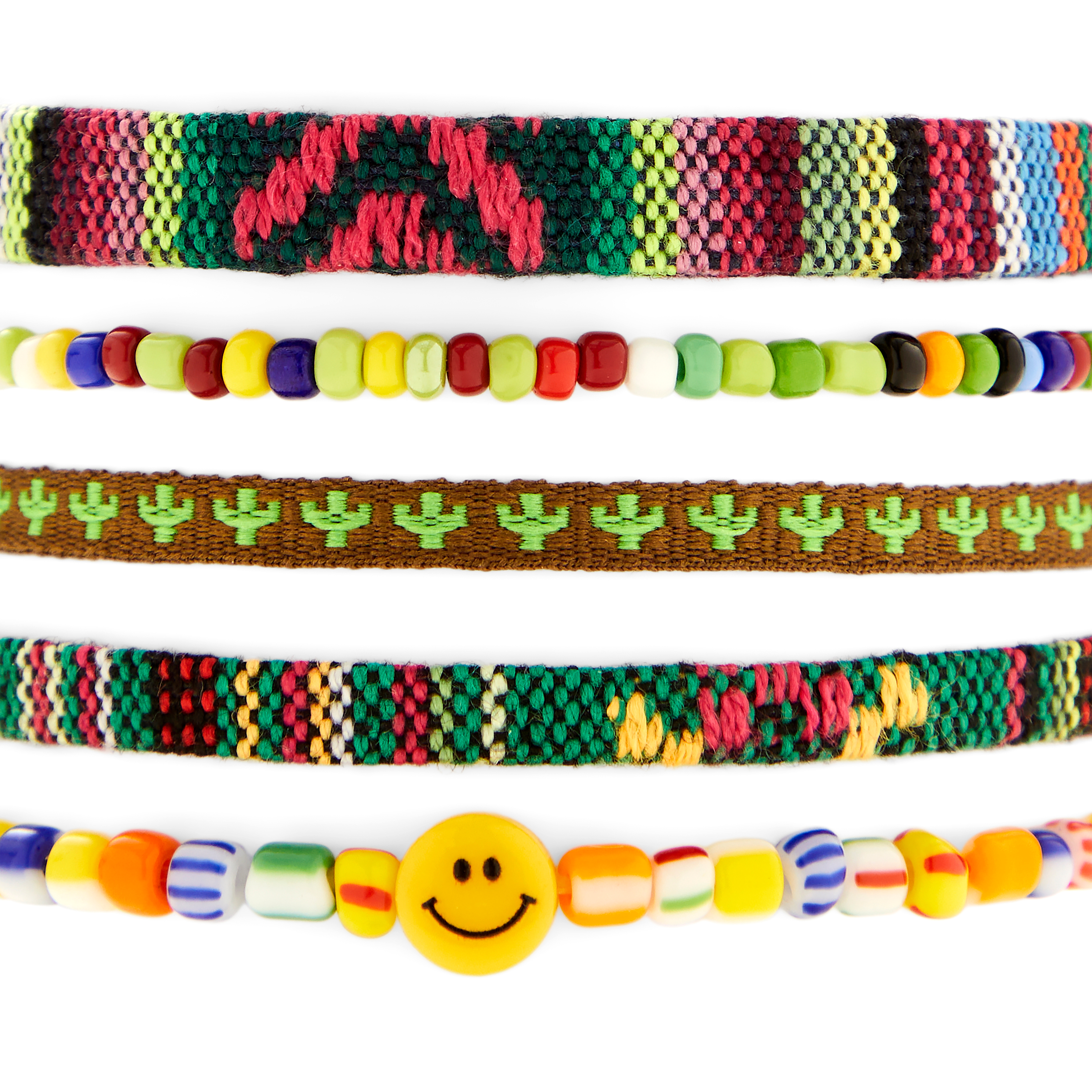 Amalfi | Modica Carnaval Set de 6 bracelets multicolores - 3