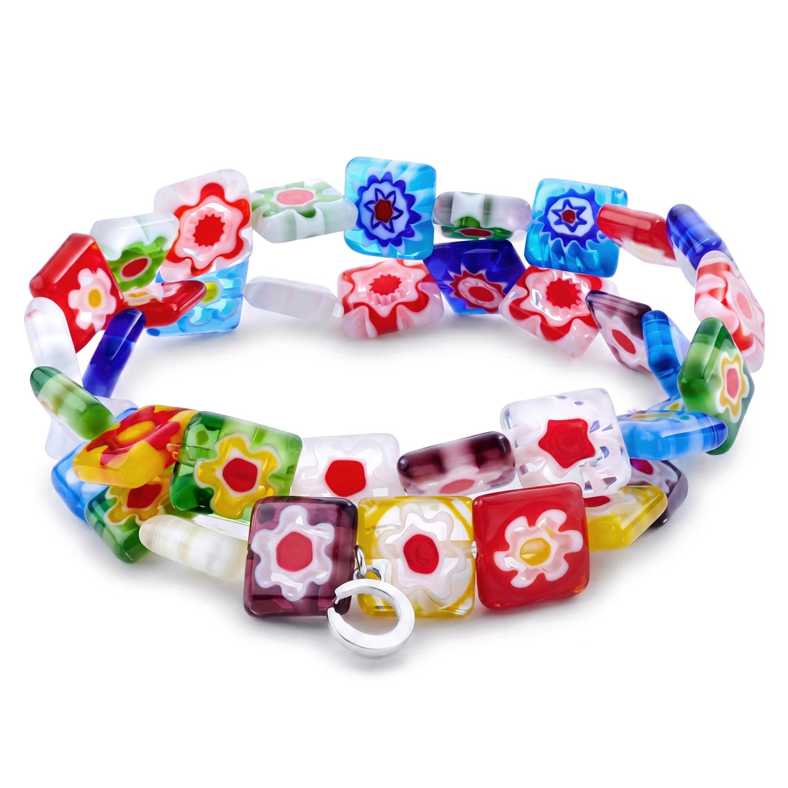 Pearlmania | Mosaic Cube Bracelet Multicolour Glass Bead Set Pearlmania | Mosaic Cube Bracelet Multicolour Glass Bead Set