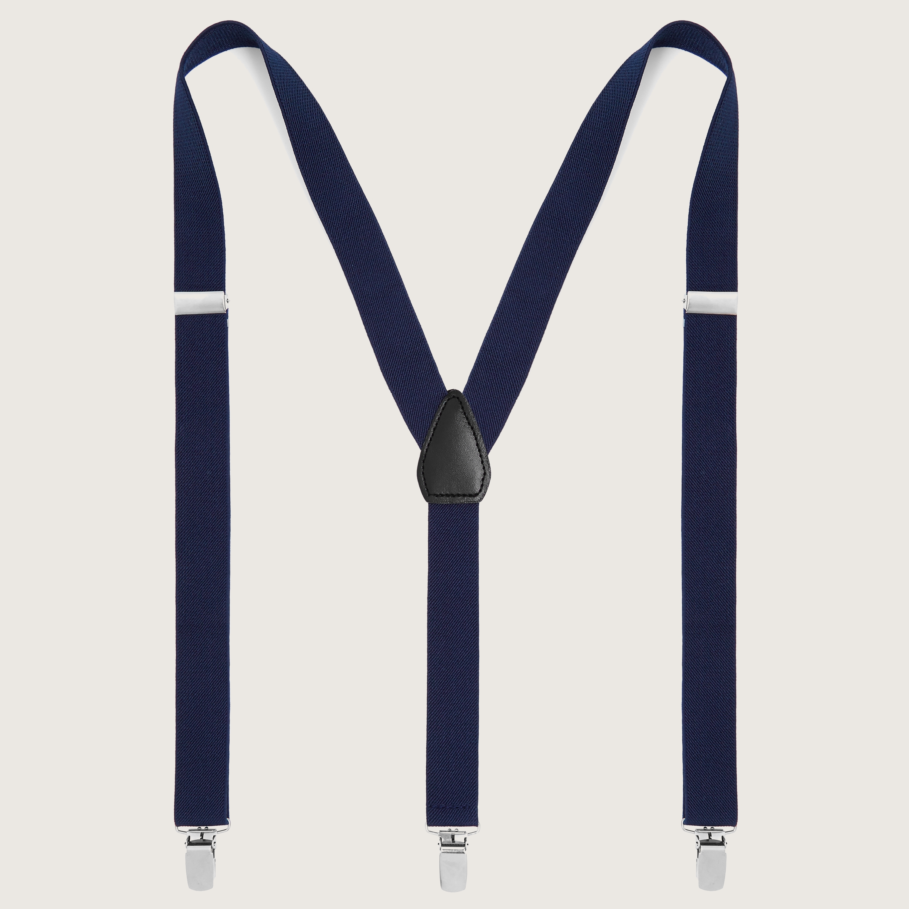 Slim Royal Blue Clip-On Suspenders | In stock! | Trendhim