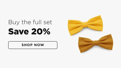 Canary Yellow Basic Pre-Tied Bow Tie, In stock!