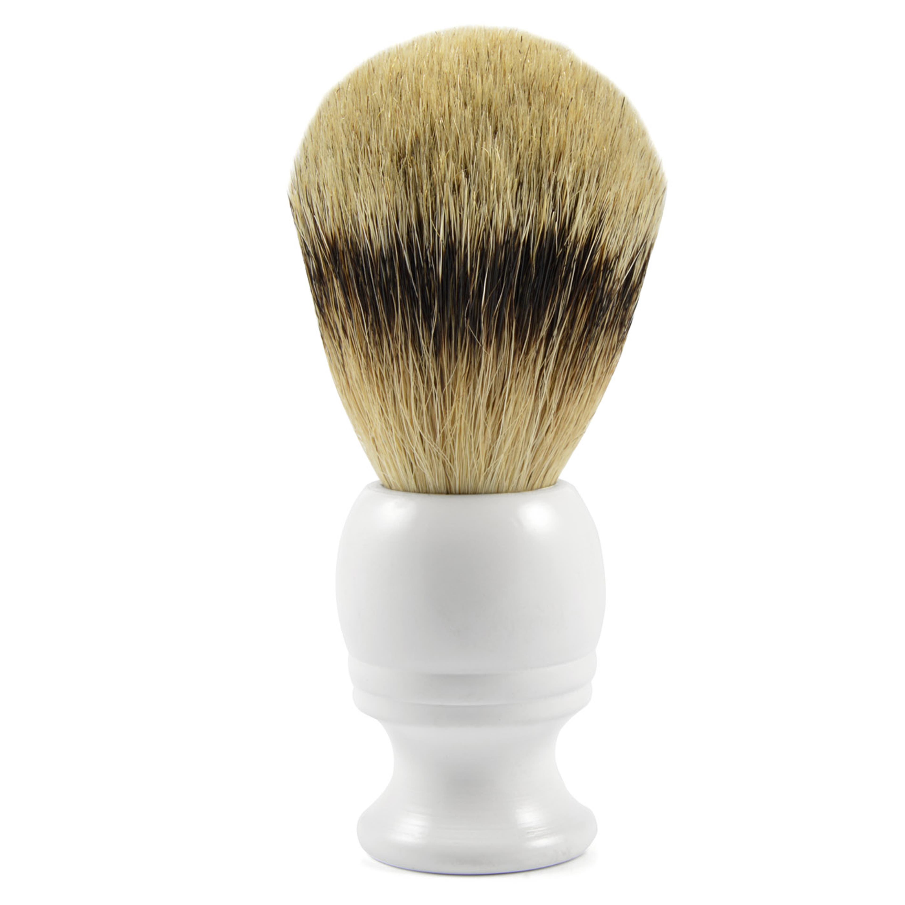 Pincel de Barbear em Madeira Branca com Pêlo de Texugo Best