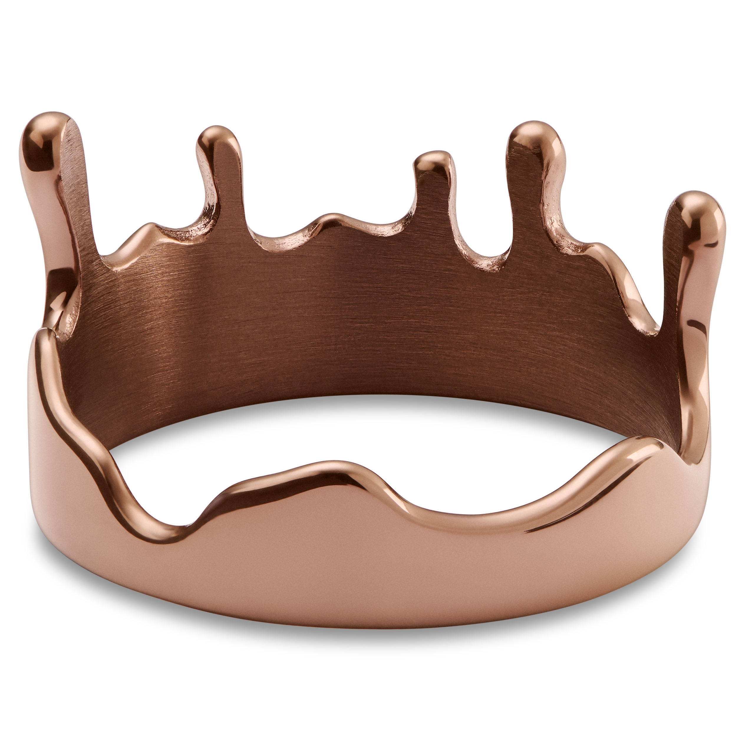 Fahrenheit | Prsten tavená ocel měděné barvy - 4