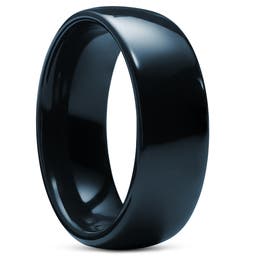 8 mm Polished Royal Blue Ceramic Ring