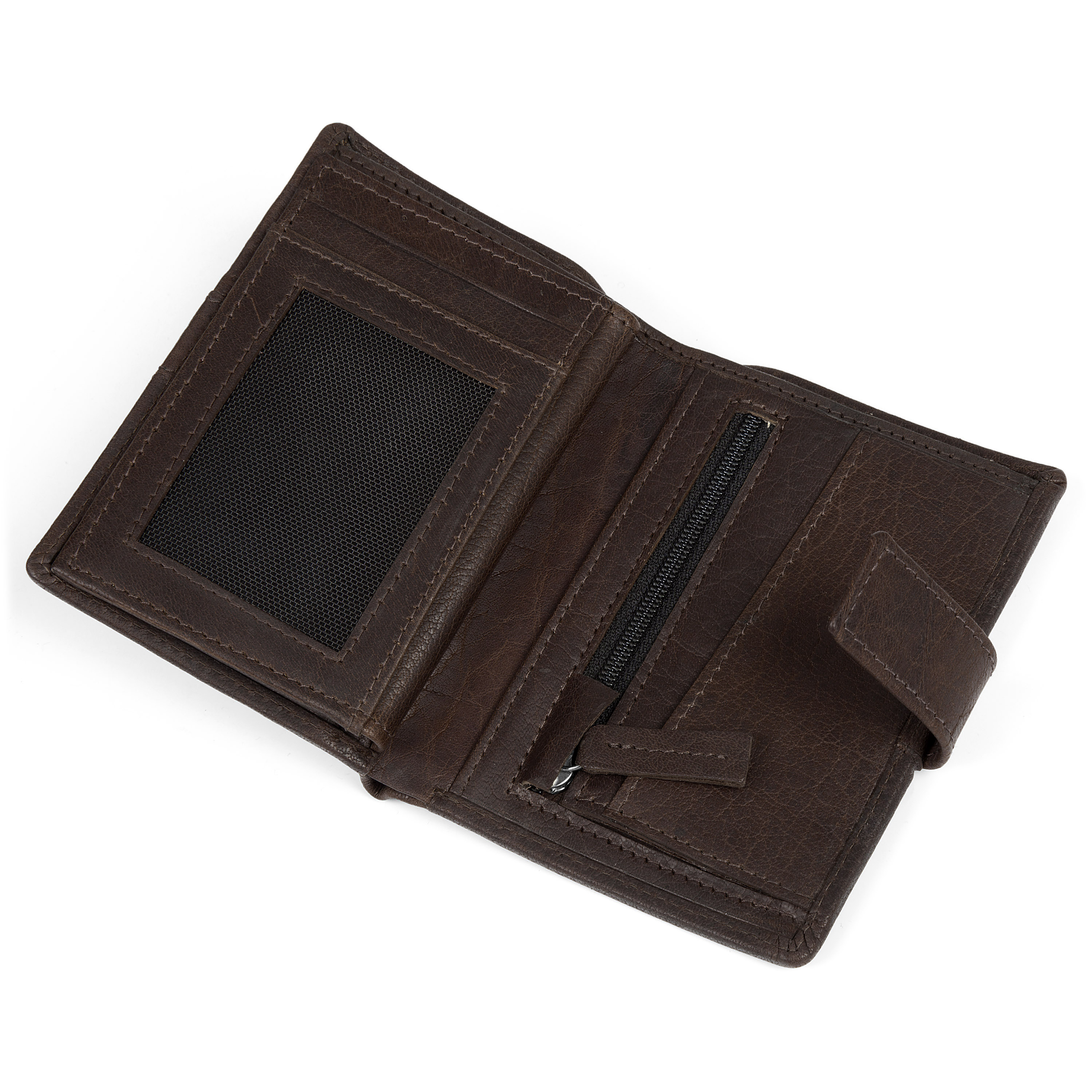 Montreal Executive Braune RFID Leder Geldbörse - 7