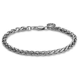 Essentials | 1/5" (5 mm) Silver-Tone Wheat Chain Bracelet